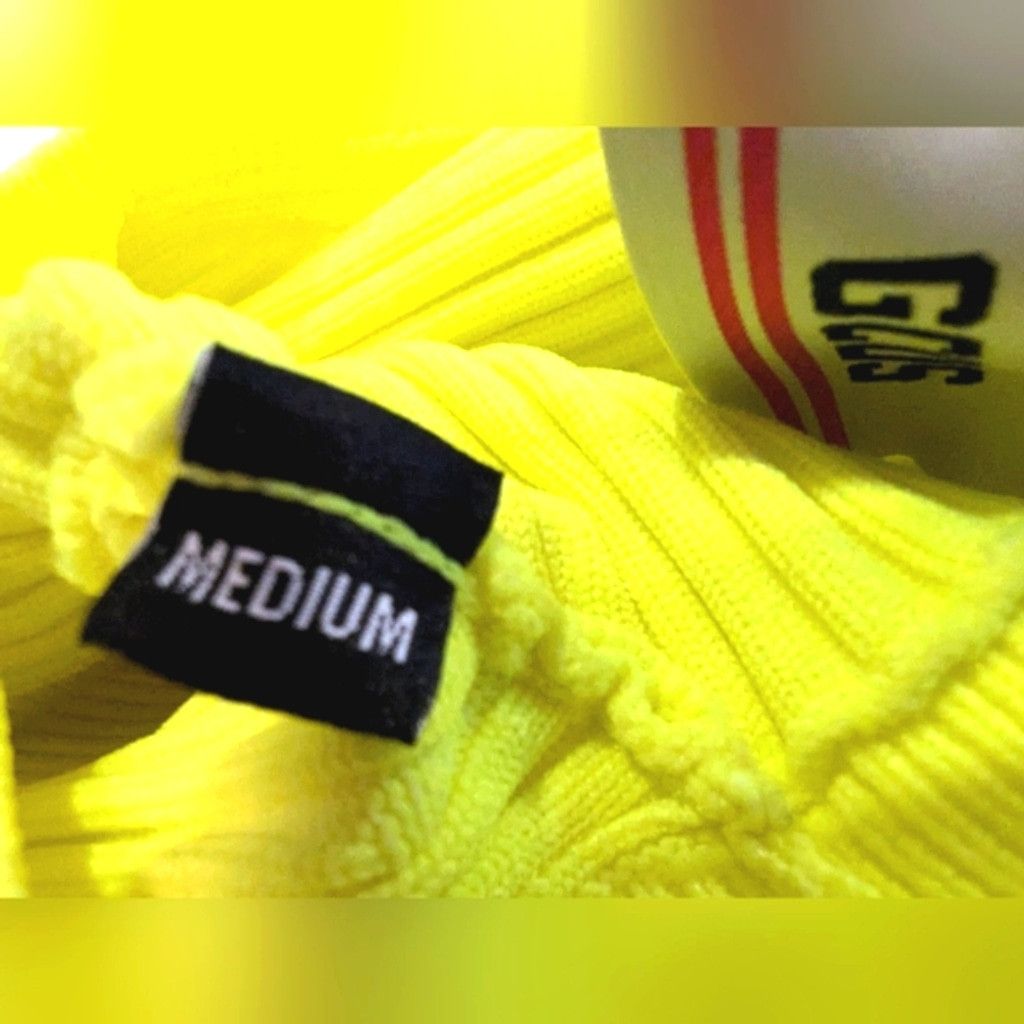 GCDS GCDS Neon Yellow Ribbed Tank Top Size M / US 6-8 / IT 42-44 - 6 Thumbnail