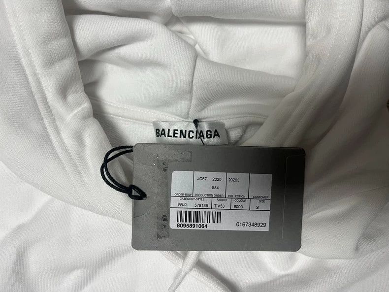 Balenciaga Balenciaga Balenciaga Wave Logo Hooded Sweatshirt-2506 Size US S / EU 44-46 / 1 - 5 Thumbnail