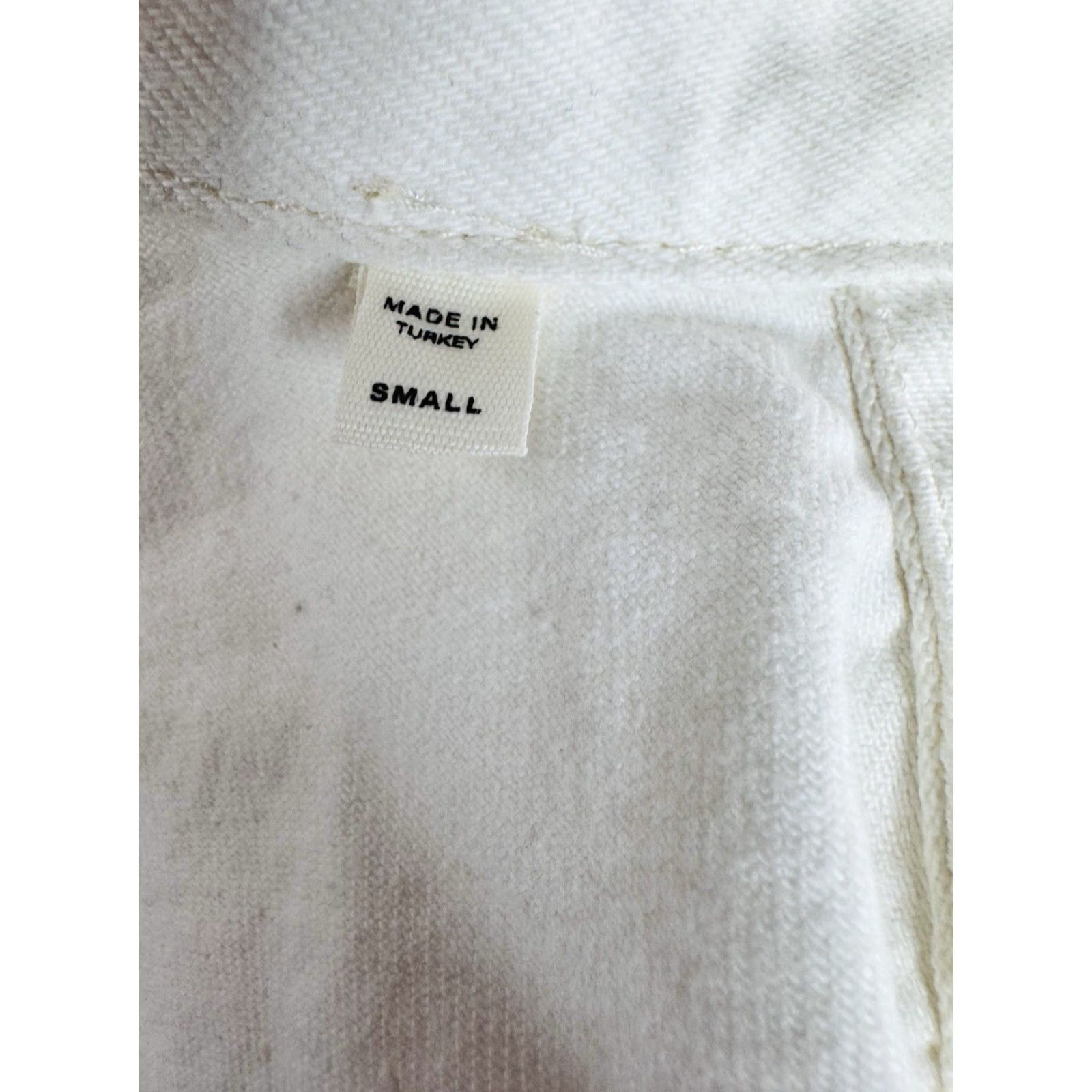Buck Mason Buck Mason - Womens S Twill Mechanics Jacket - Crop, Natural Ridge / Ivory, 23" Measurements, New with Tag Size S / US 4 / IT 40 - 6 Thumbnail