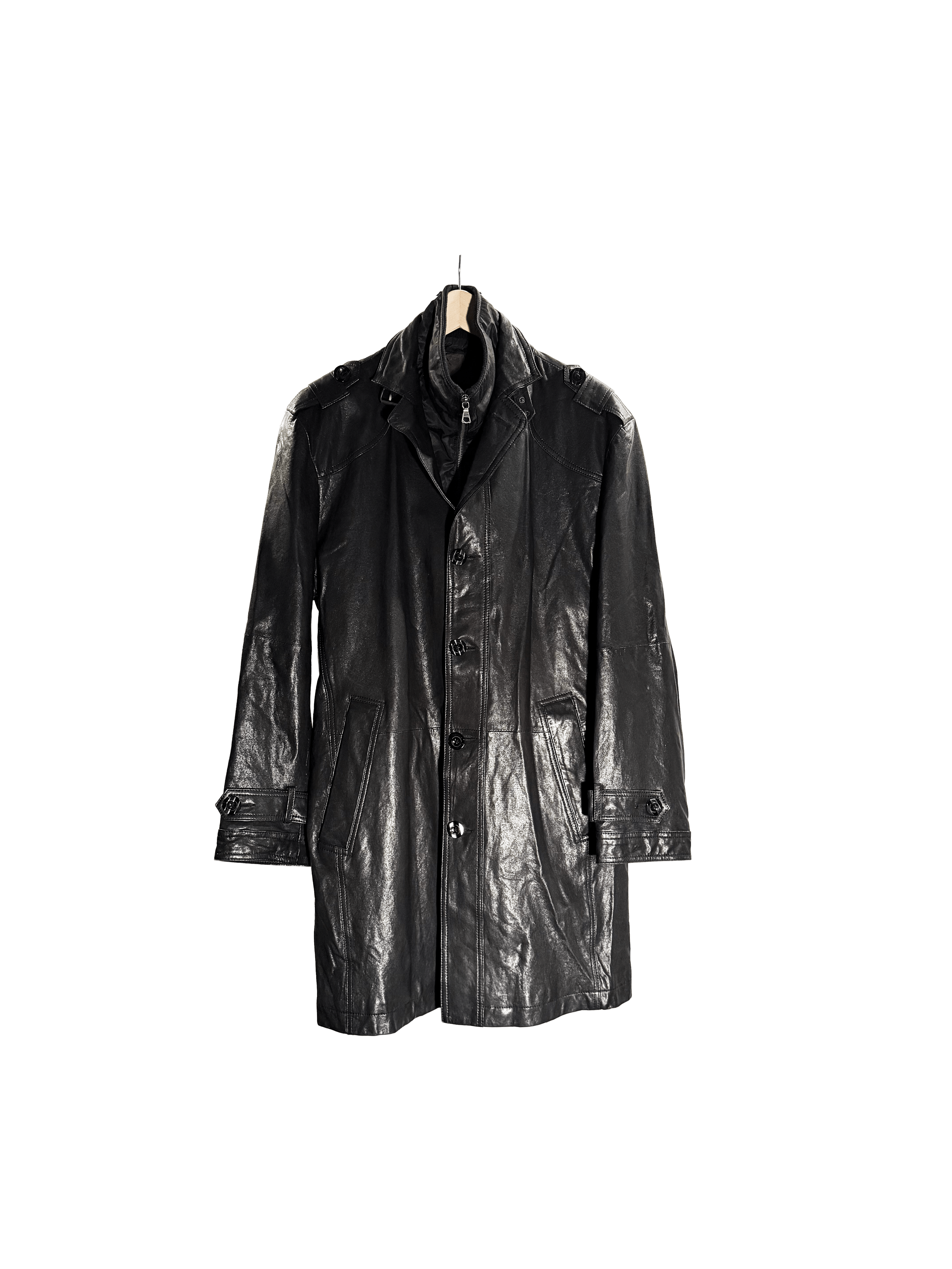 Dolce & Gabbana Dolce & Gabbana Military Leather Carcoat Size US S / EU 44-46 / 1 - 1 Thumbnail