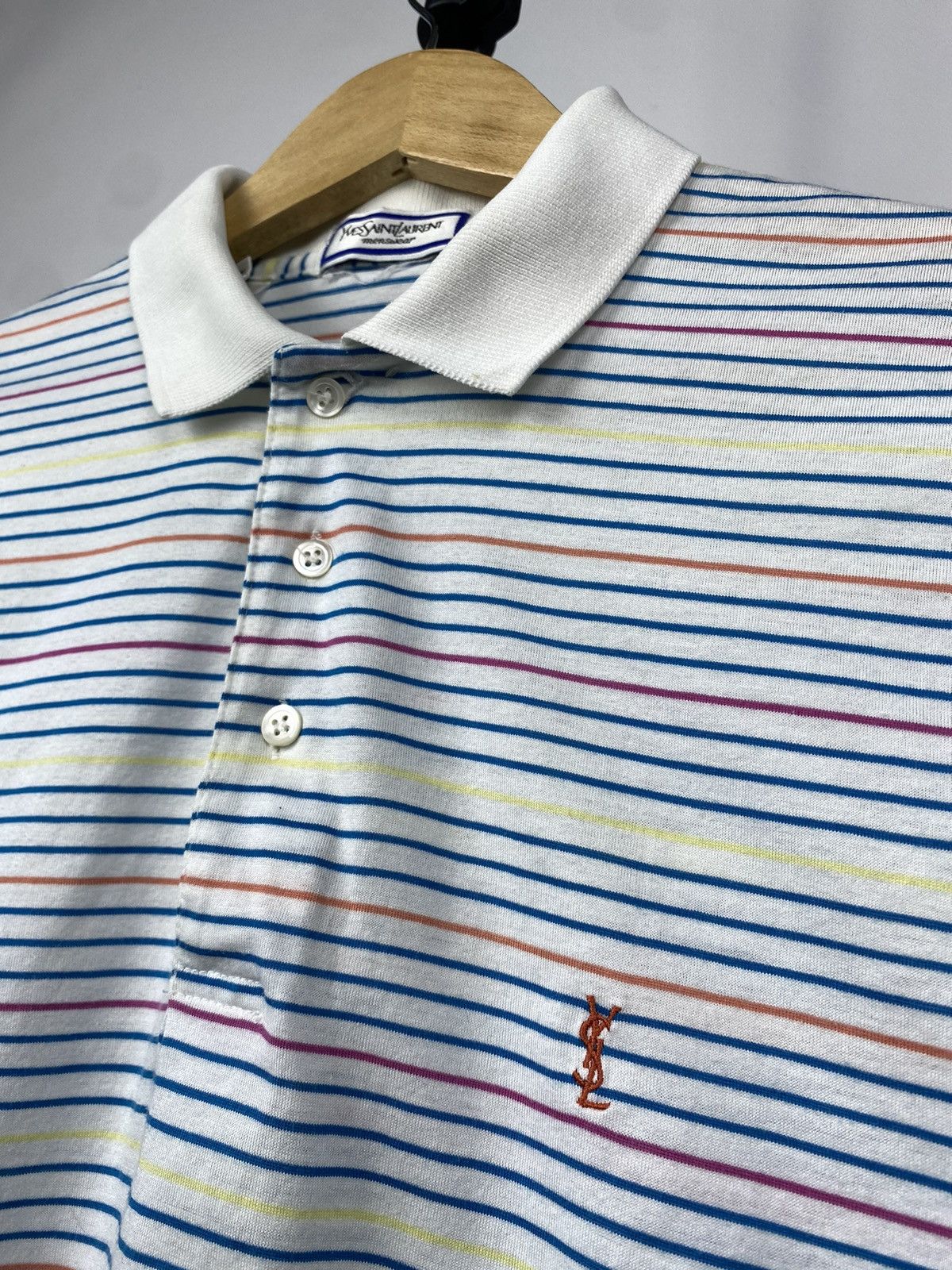 Designer × Yves Saint Laurent Yves Saint Laurent YSL polo t-shirt vintage 90s Size US M / EU 48-50 / 2 - 4 Thumbnail