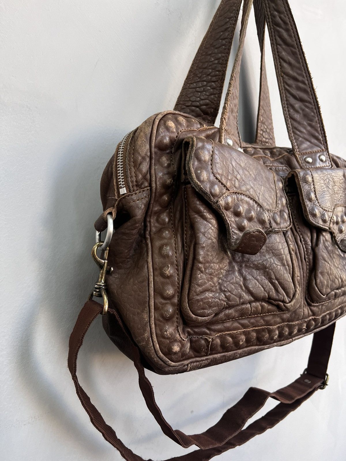 If Six Was Nine × Vintage VINTAGE ARCHIVE LEATHER METAL KAMRII STYLE MESSENGER BAG Size ONE SIZE - 5 Thumbnail