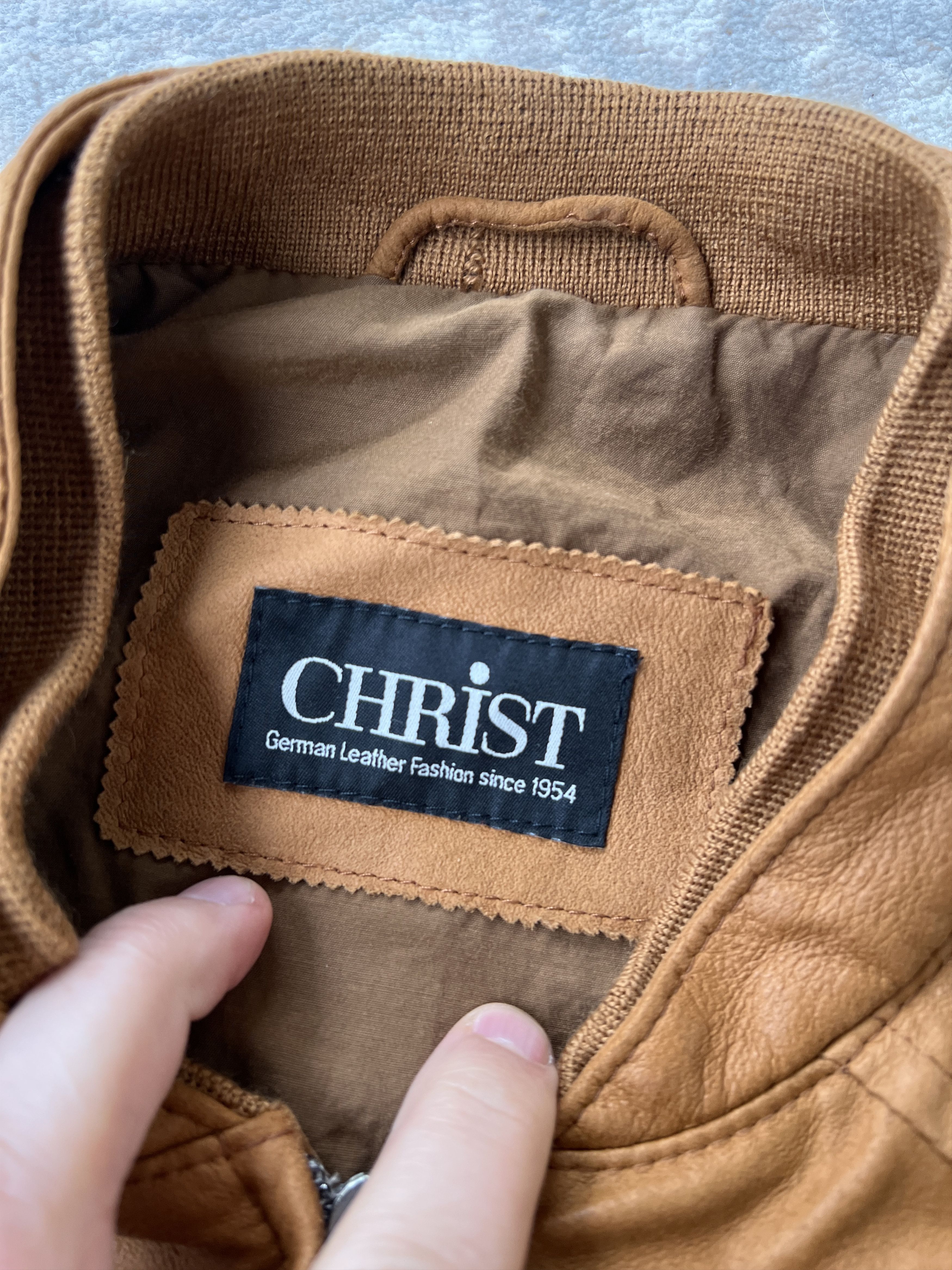 Other CHRIST Leather Jacket Size US L / EU 52-54 / 3 - 5 Thumbnail