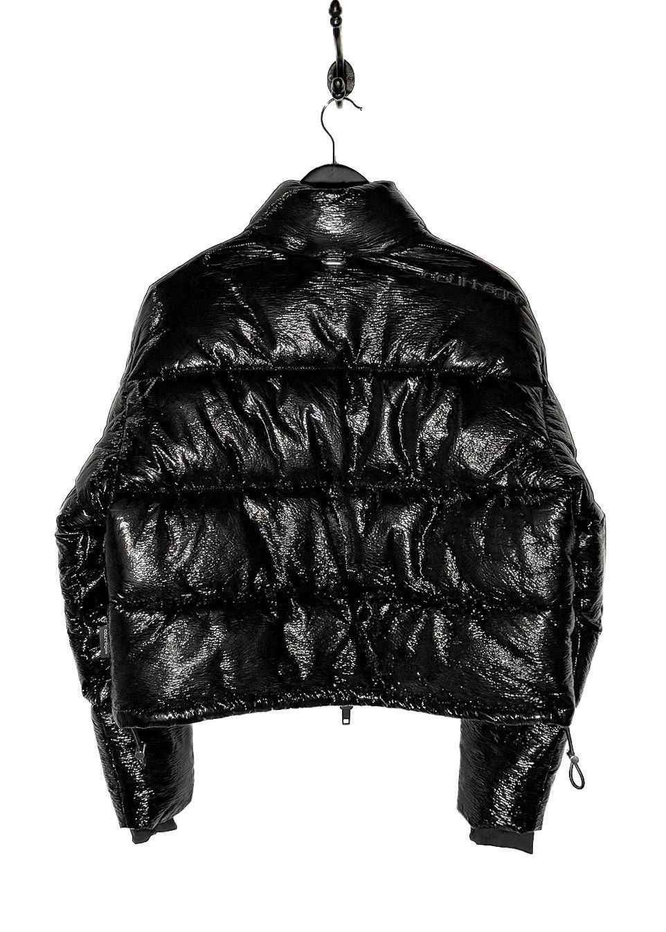 Courreges Courrèges Black Vinyl Logo Accent Puffer Jacket Size S / US 4 / IT 40 - 3 Thumbnail