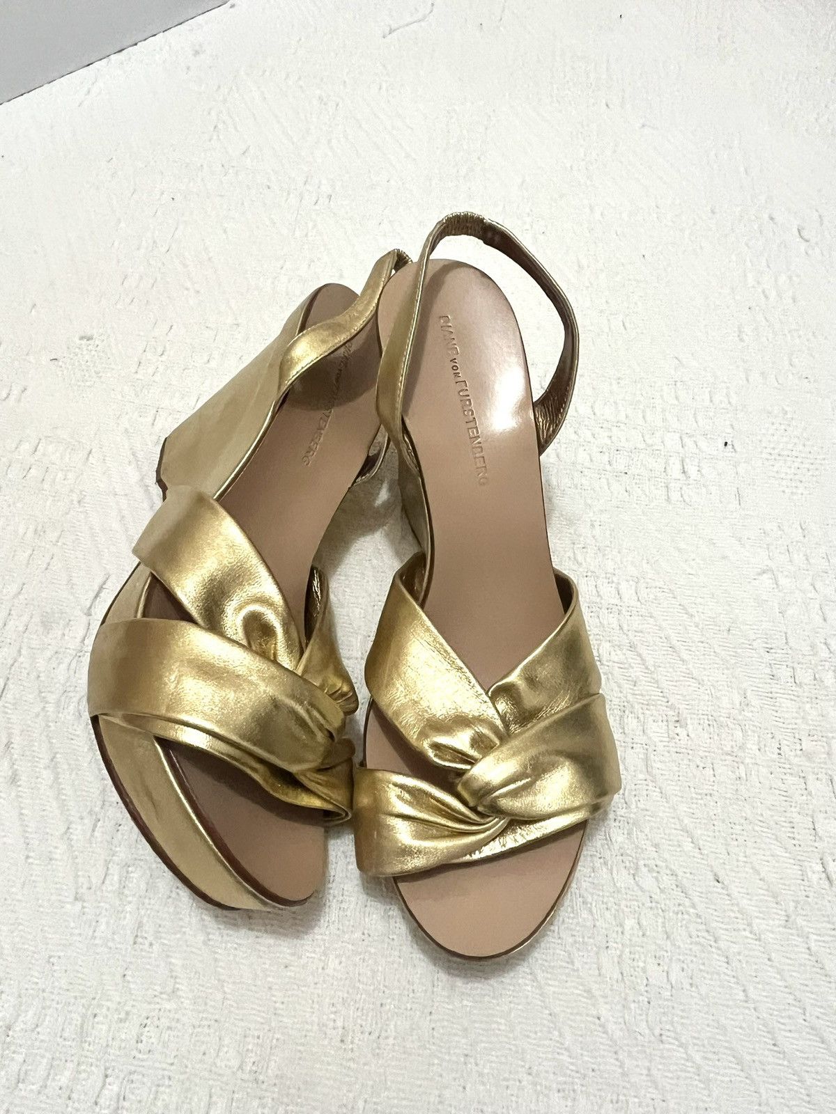 Diane von Furstenberg Diane von furstenberg vintage gold wedges (gold) Size US 11 / IT 41 - 5 Thumbnail