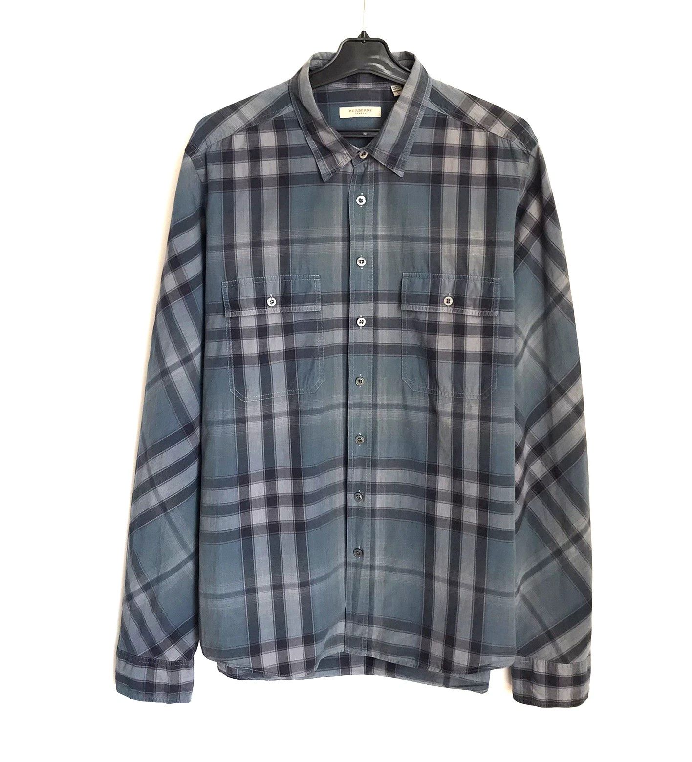 Burberry Burberry Nova Check Button Plaid Shirt Mens Size L Size US L / EU 52-54 / 3 - 1 Thumbnail