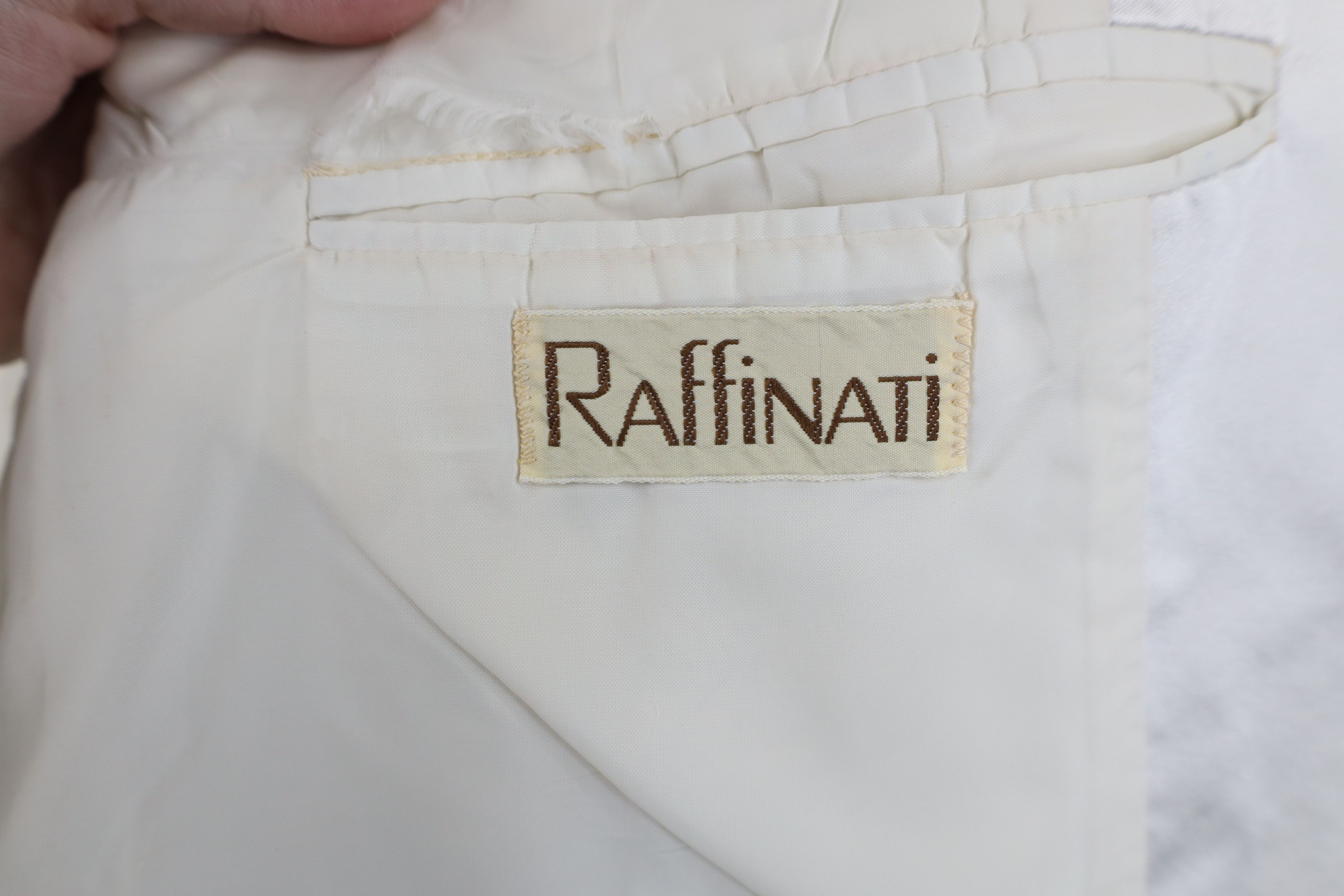 Vintage Vintage 80s 90s Streetwear Tuxedo Prom Suit Jacket White Size US XL / EU 56 / 4 - 11 Thumbnail