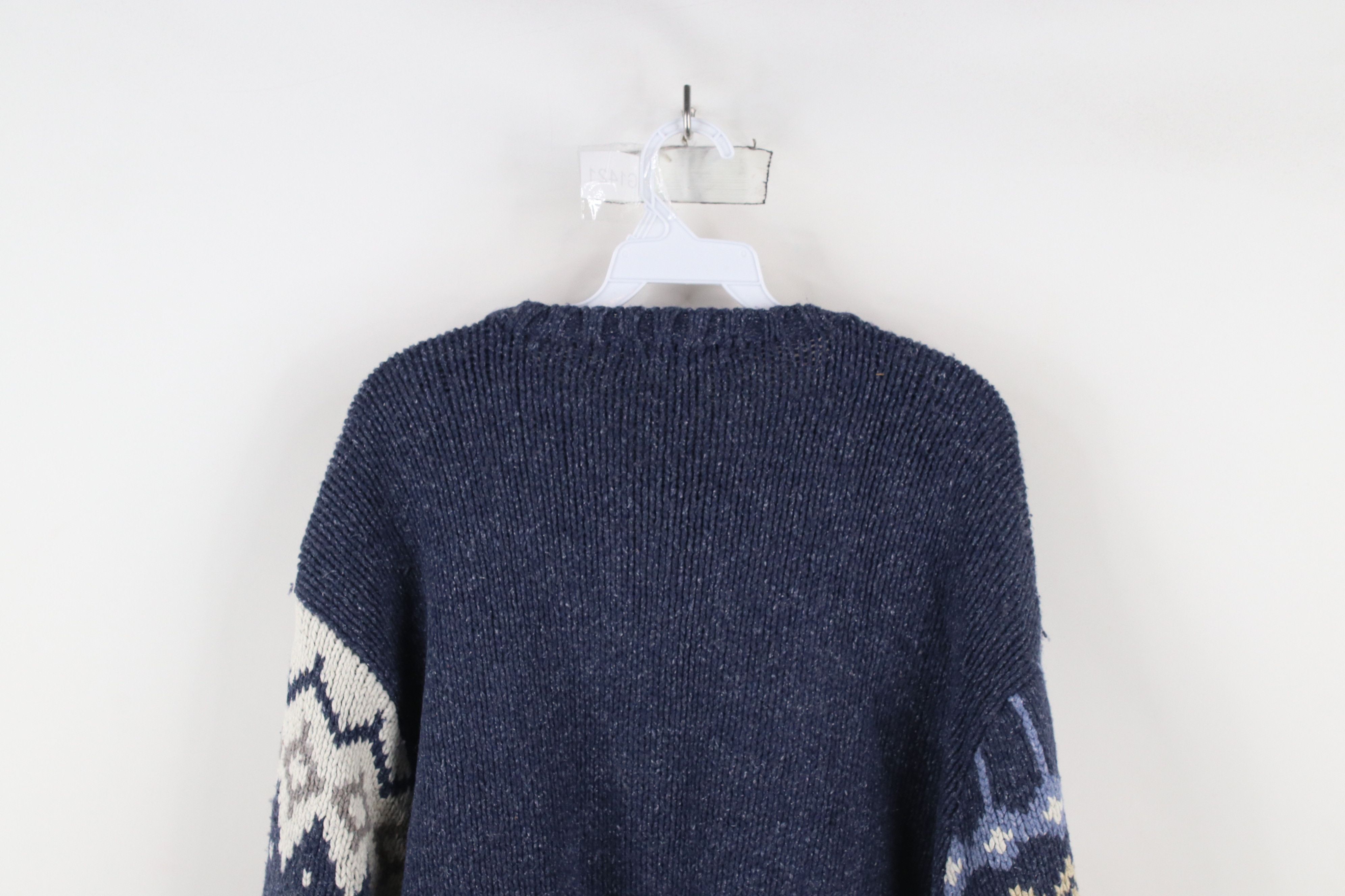 Vintage Vintage 90s Streetwear Patchwork Fair Isle Flag Knit Sweater Size US XXL / EU 58 / 5 - 9 Thumbnail