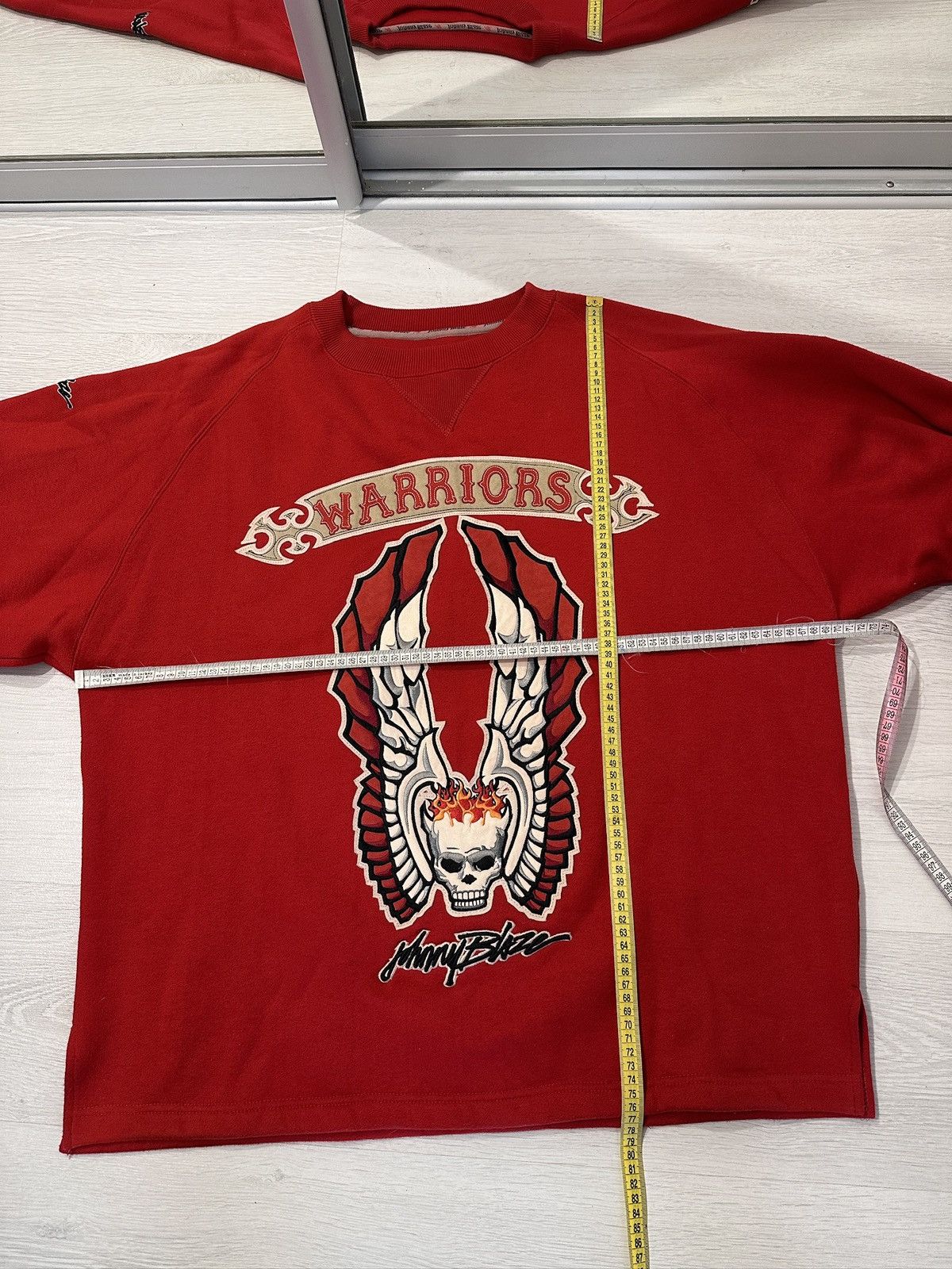 Other Vintage Johnny Blaze Warriors Sweatshirt XL Red Rare 90s Size US XL / EU 56 / 4 - 19 Thumbnail