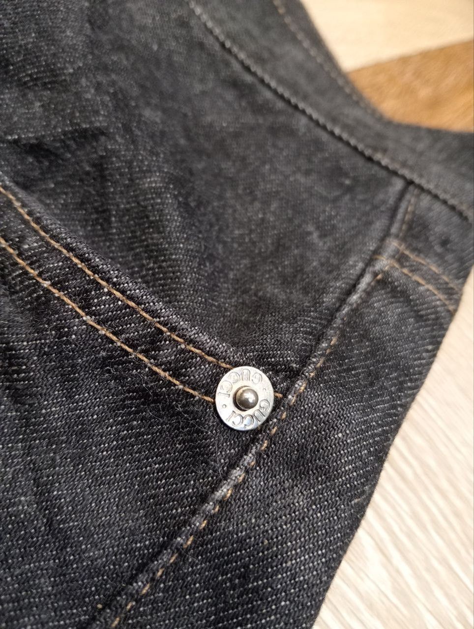 Gucci VINTAGE GUCCI BUCKLE BACK CARGO SELVEDGE JEANS Size US 30 / EU 46 - 7 Thumbnail