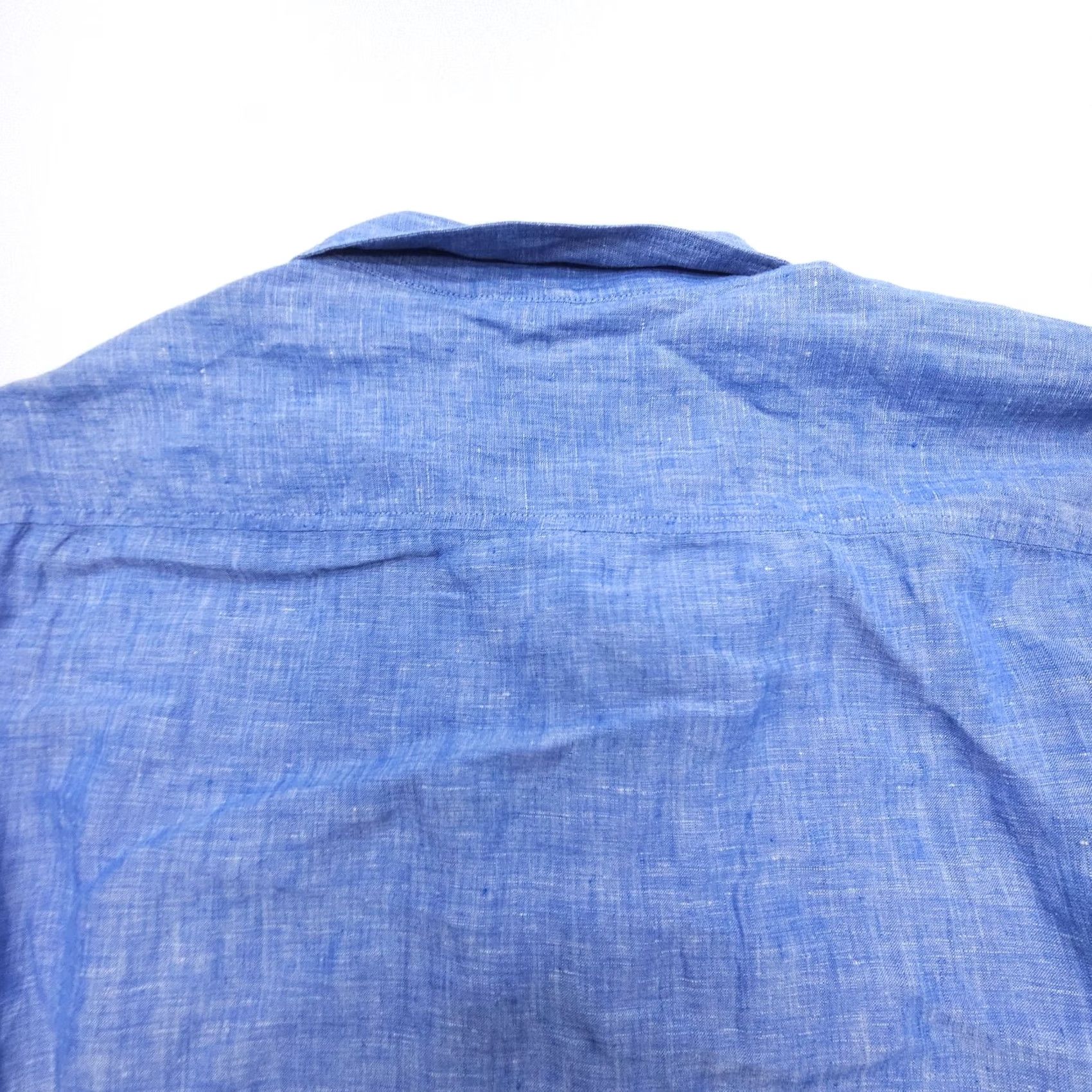 Joseph Abboud Joseph Abboud Button Shirt Mens 2XL Blue Linen Coastal Preppy Size US XXL / EU 58 / 5 - 8 Thumbnail