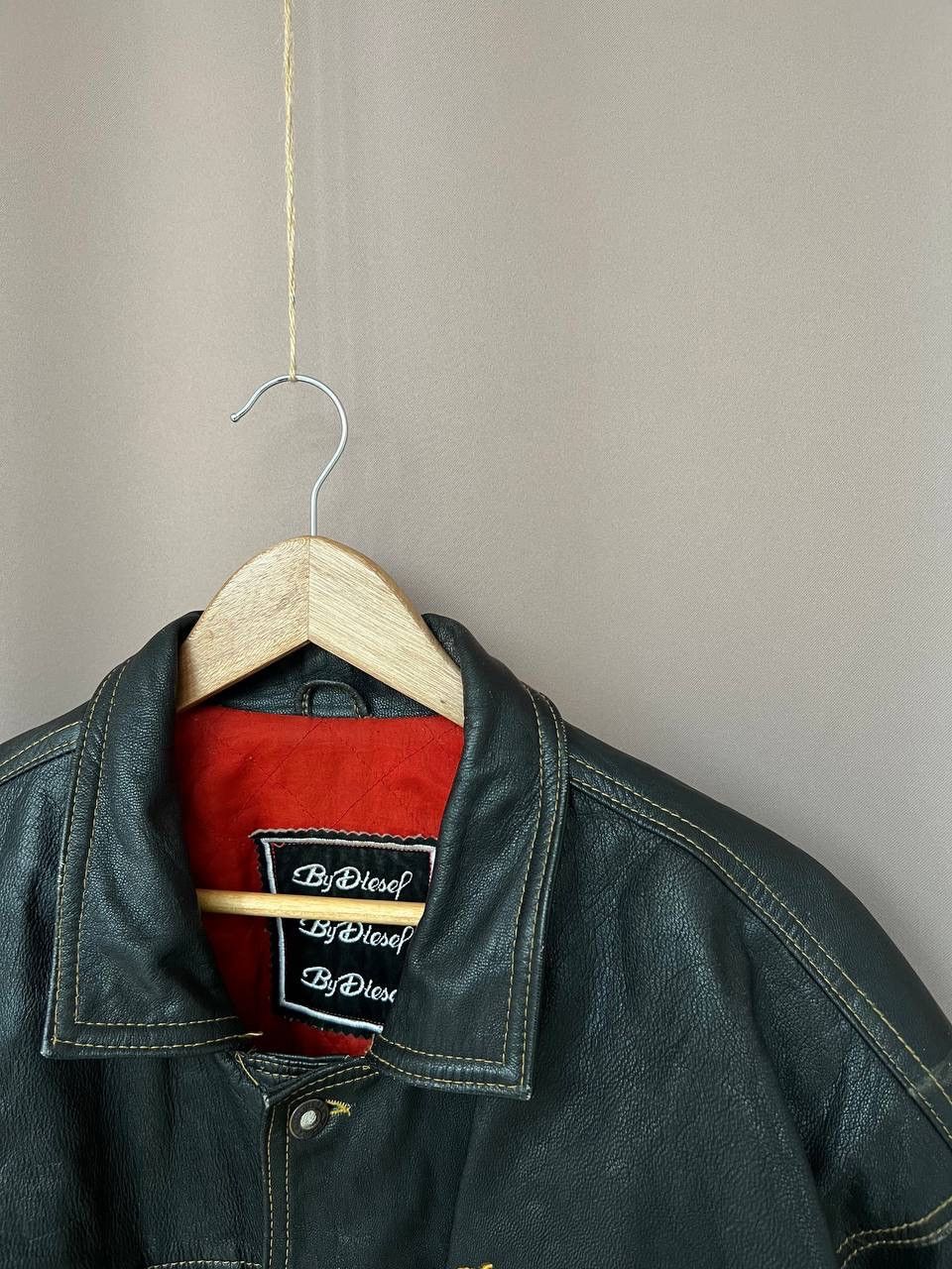 Diesel Diesel Big Back Logo Leather Jacket New World Basic Size XL Size US XL / EU 56 / 4 - 5 Thumbnail