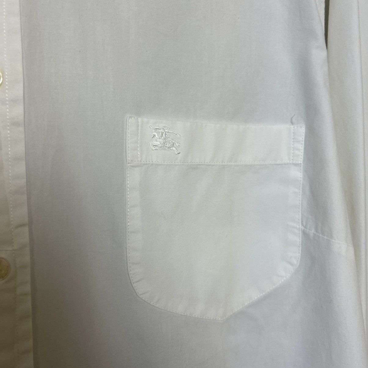 Burberry Luxury Burberry Small Logo vintage designer button shirt Size L / US 10 / IT 46 - 3 Thumbnail