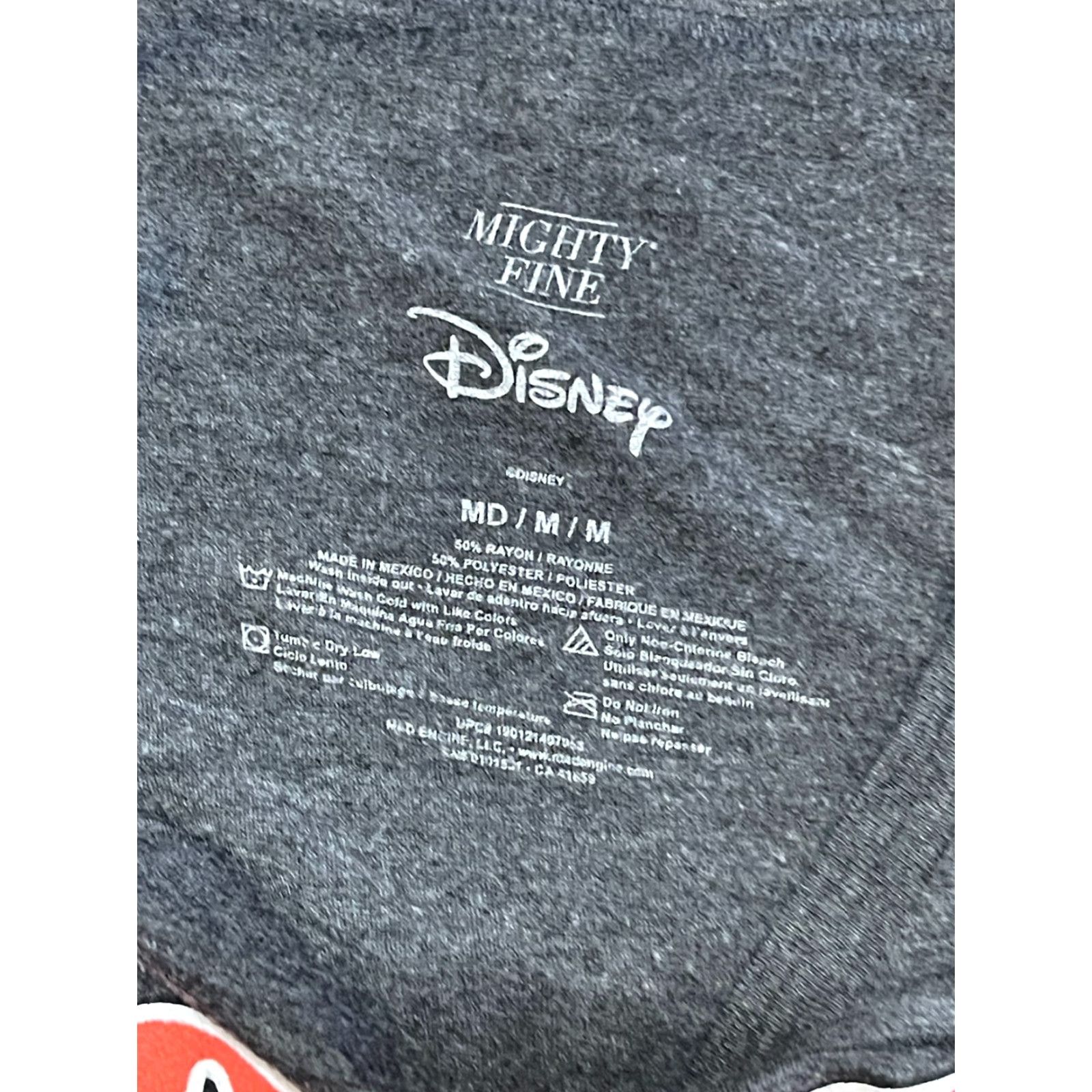 Disney Disney Women's Shirt, Goofy, Gray, Medium, T-Shirt, Regular, Short Sleeve, Casual, Modern, Basic, 00s? Size M / US 6-8 / IT 42-44 - 5 Thumbnail