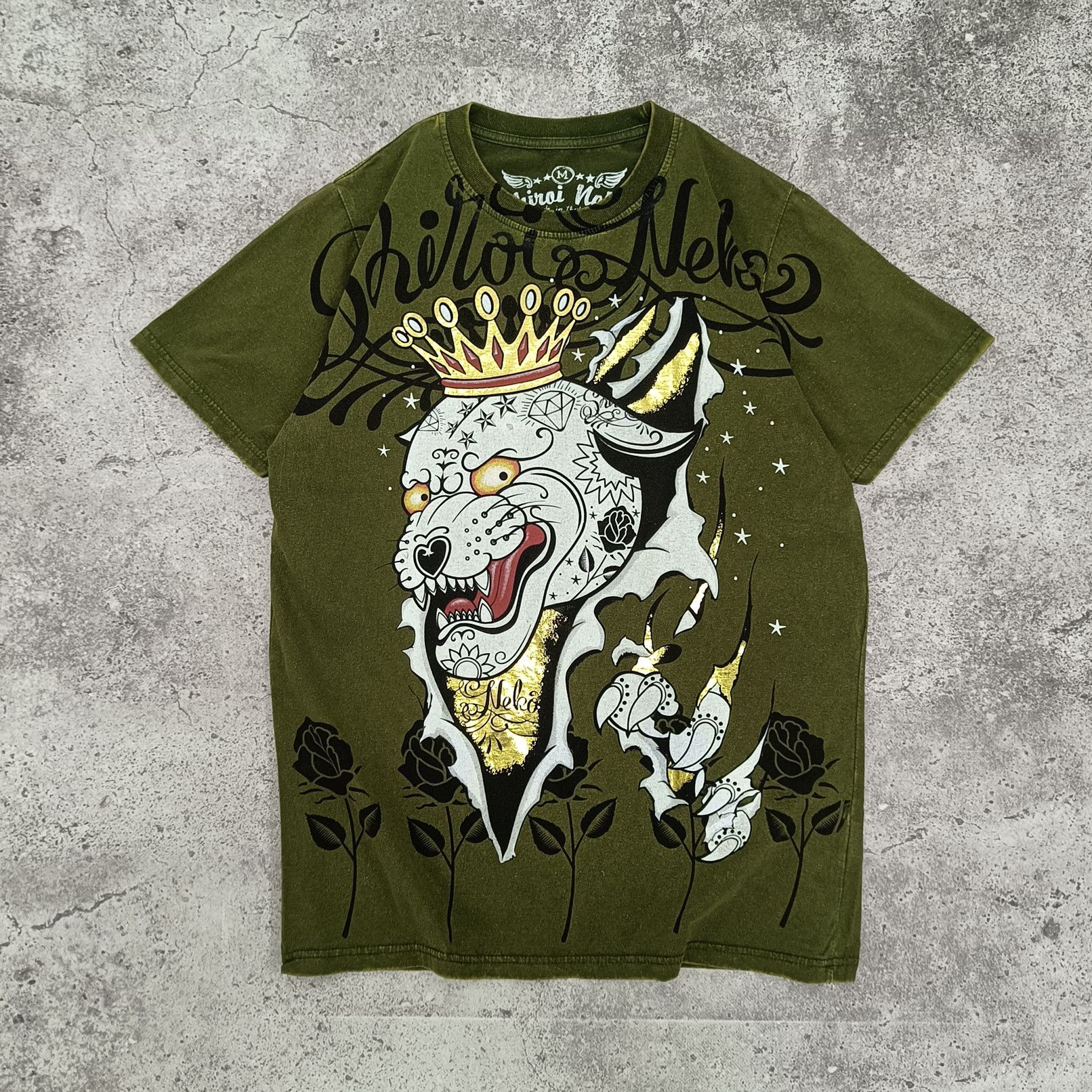 Affliction Vintage Y2K Shiroi neko tiger print t shirt like Ed Hardy Size US M / EU 48-50 / 2 - 1 Preview