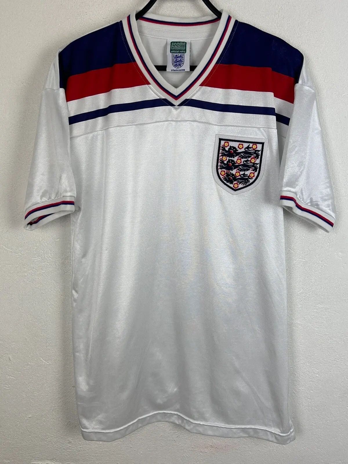Other Score Draw England Retro 1980/85 Home Jersey @2018 Size US M / EU 48-50 / 2 - 1 Thumbnail