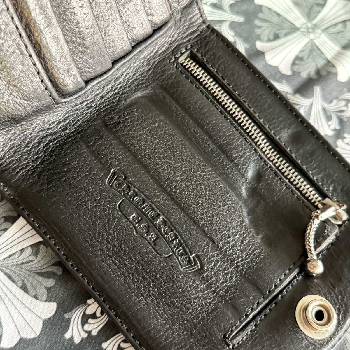 Chrome Hearts Chrome Hearts 1SNAP Button Leather Wallet Size ONE SIZE - 4 Thumbnail