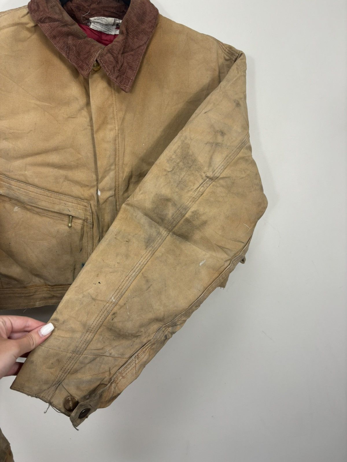 Carhartt Vintage 90s Carhartt Y2K Faded Boxy Cropped Detroit Jacket Size US M / EU 48-50 / 2 - 13 Thumbnail