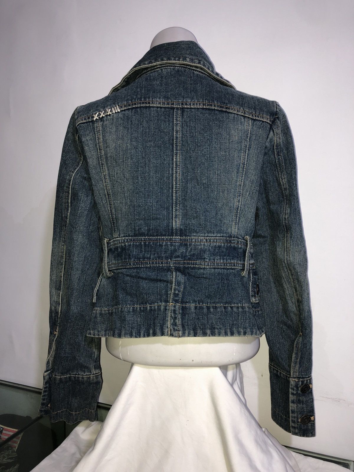 If Six Was Nine × Japanese Brand JAPANES BRAND M2 DENIM JACKET EMBROIDED ROSE Size S / US 4 / IT 40 - 7 Thumbnail