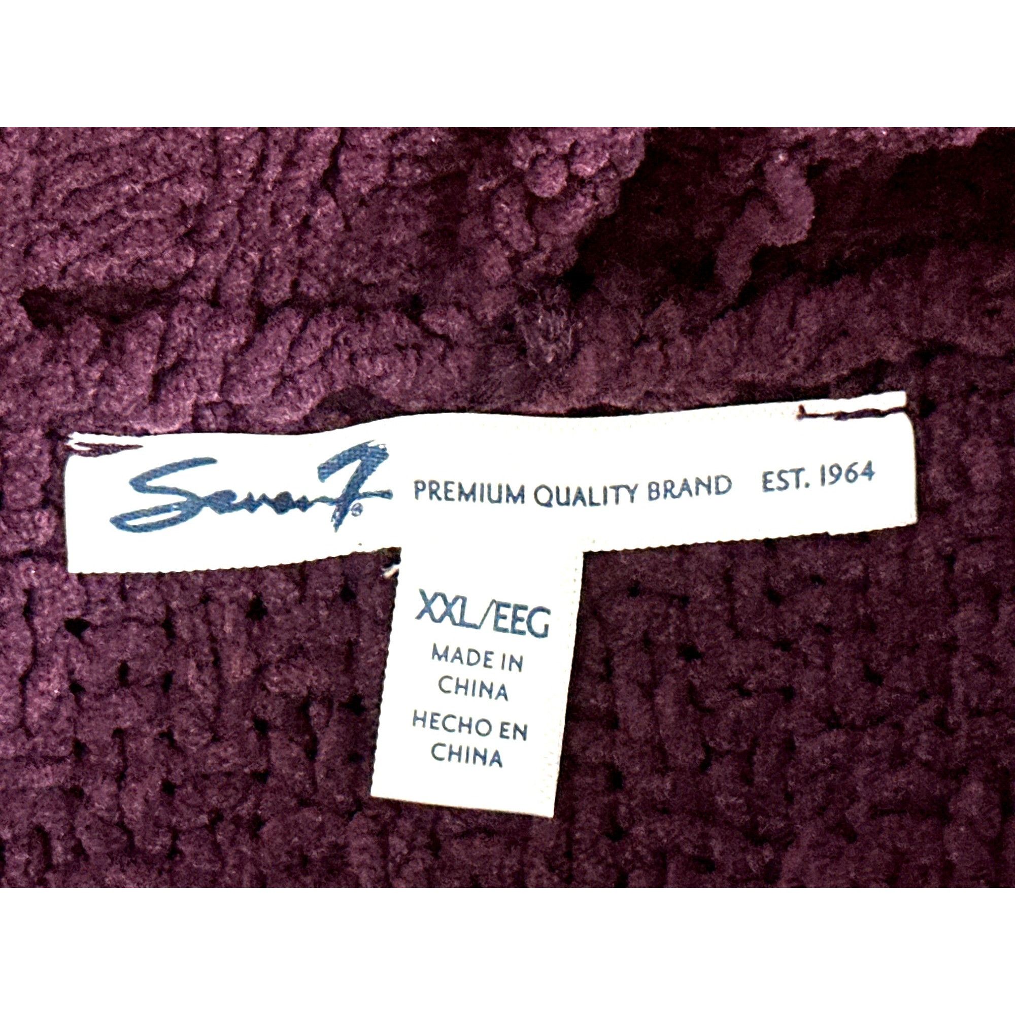 Seven 7 Seven7 Cable Knit Purple Cowl Neck Sweater Cozy Premium Qual Size XXL / US 16-18 / IT 52-54 - 4 Thumbnail