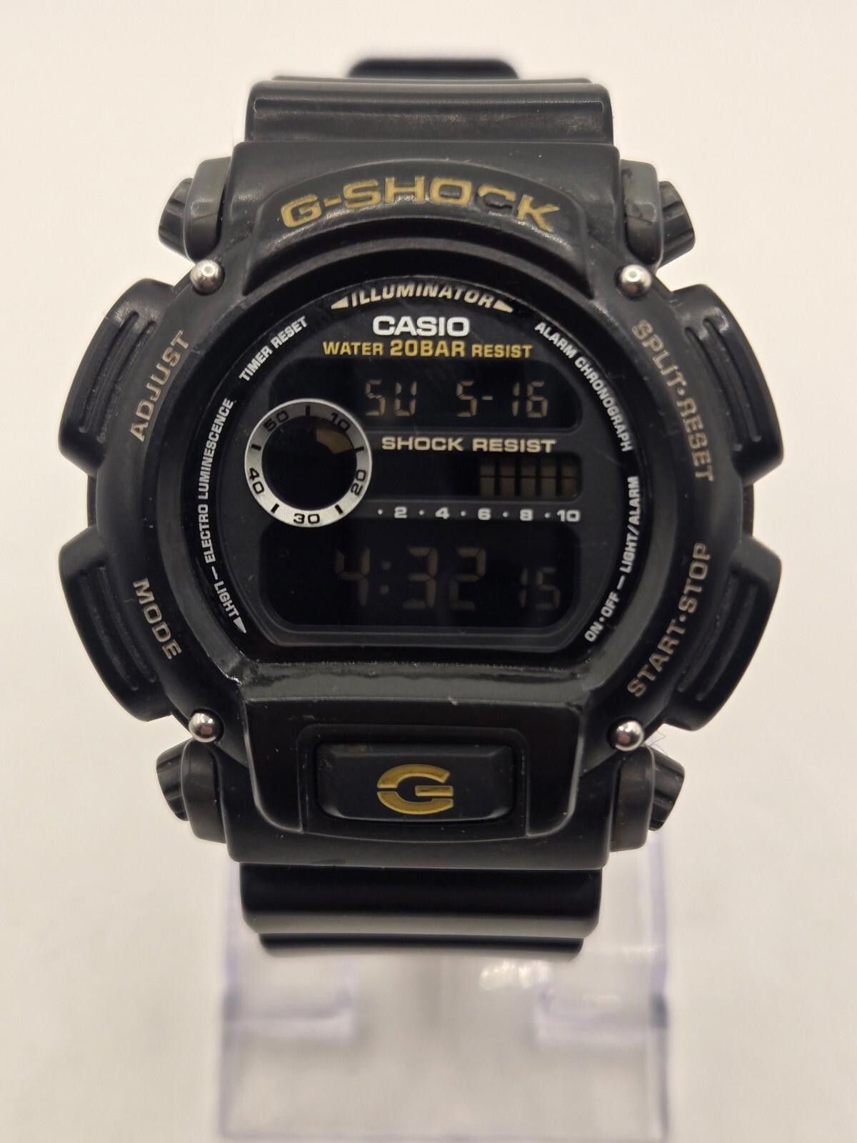 Casio G-Shock Dw-9052 Men's Chronograph Black 47Mm Watch