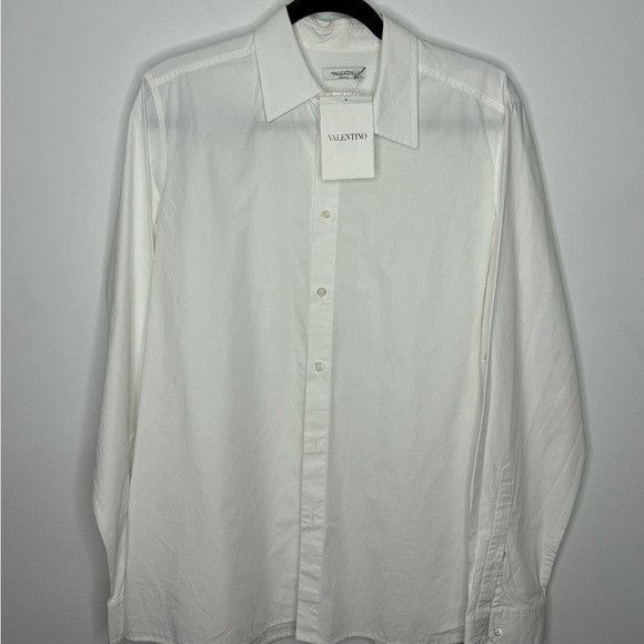 Valentino Valentino Button-Down Shirt White Men’s Size 39/15.5 Size US M / EU 48-50 / 2 - 1 Thumbnail