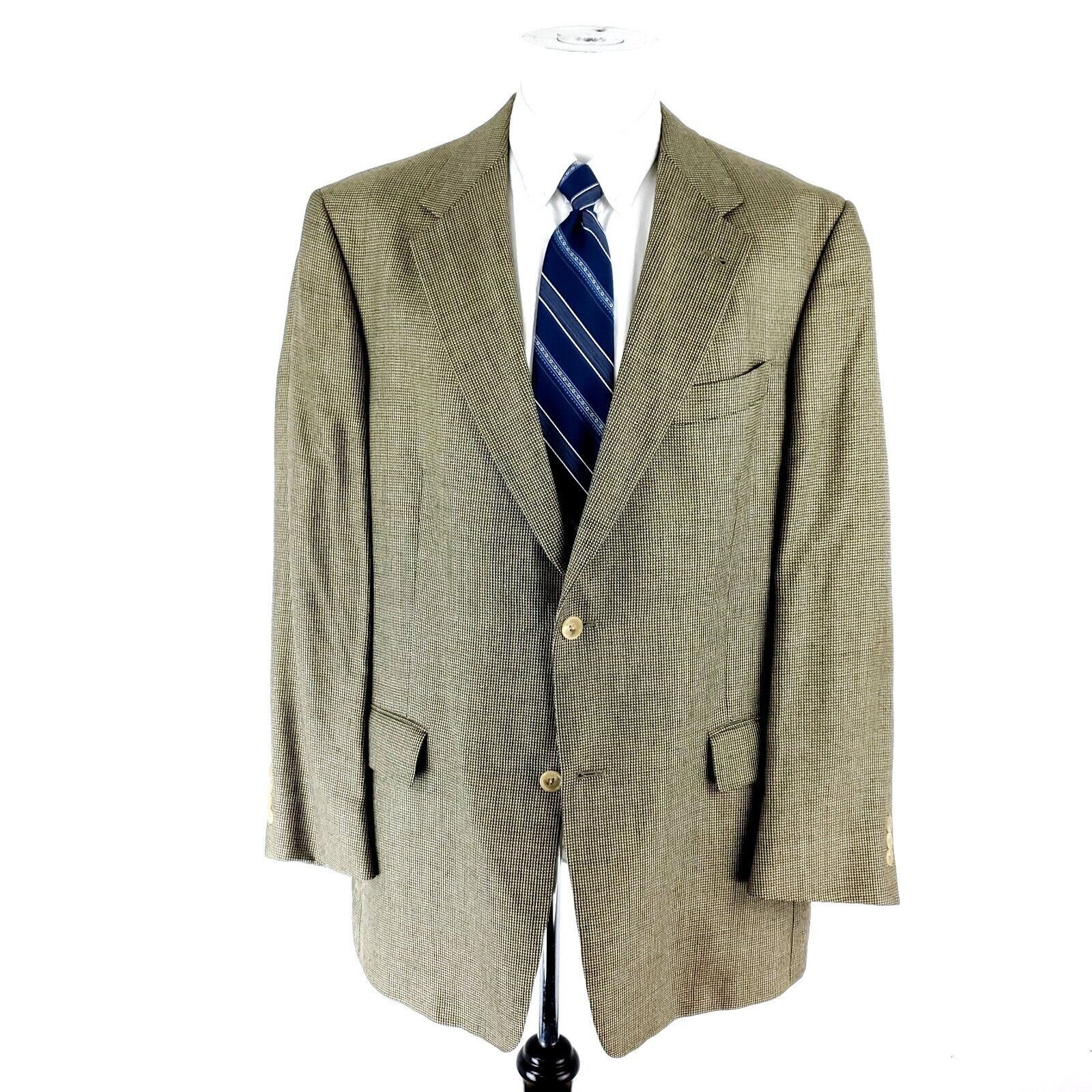 Hart Schaffner Marx Hart Schaffner Marx Wool 2 Button Sport Coat 42R Nailshead G Size 42R - 3 Thumbnail