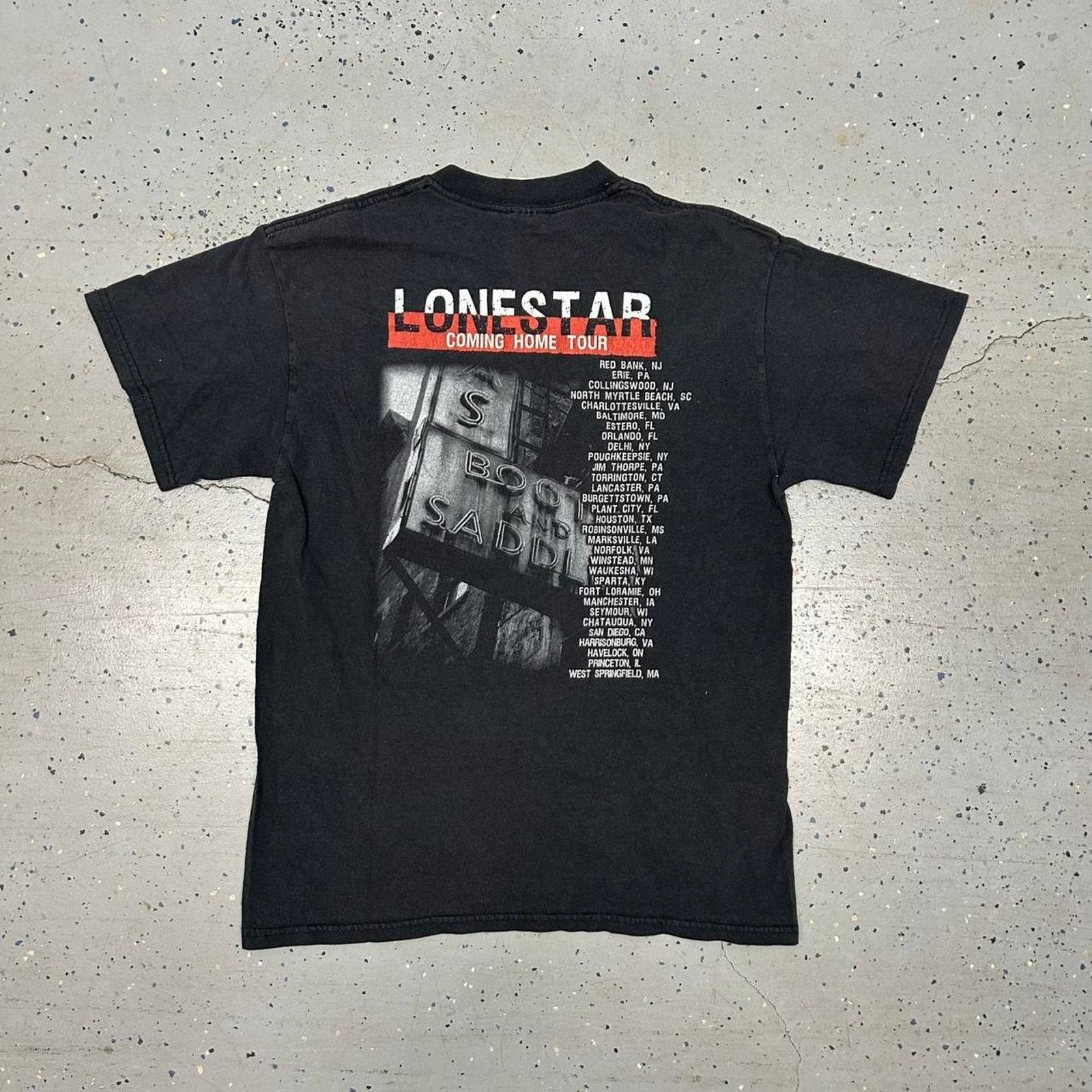 Gildan Y2K Black Lonestar band tee Size US M / EU 48-50 / 2 - 6 Thumbnail
