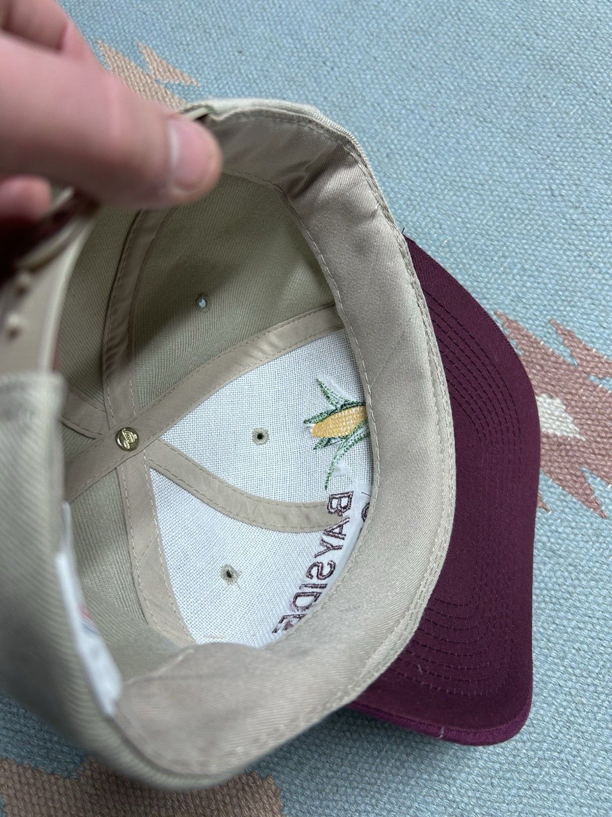 Vintage Vtg SnapBak hat bayside seeds corn farm Michigan embroidered Size ONE SIZE - 6 Thumbnail