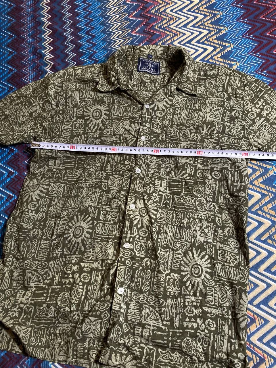 Vintage Short Sleeve Abstract Print Button Up Down Shirt Size US L / EU 52-54 / 3 - 7 Thumbnail