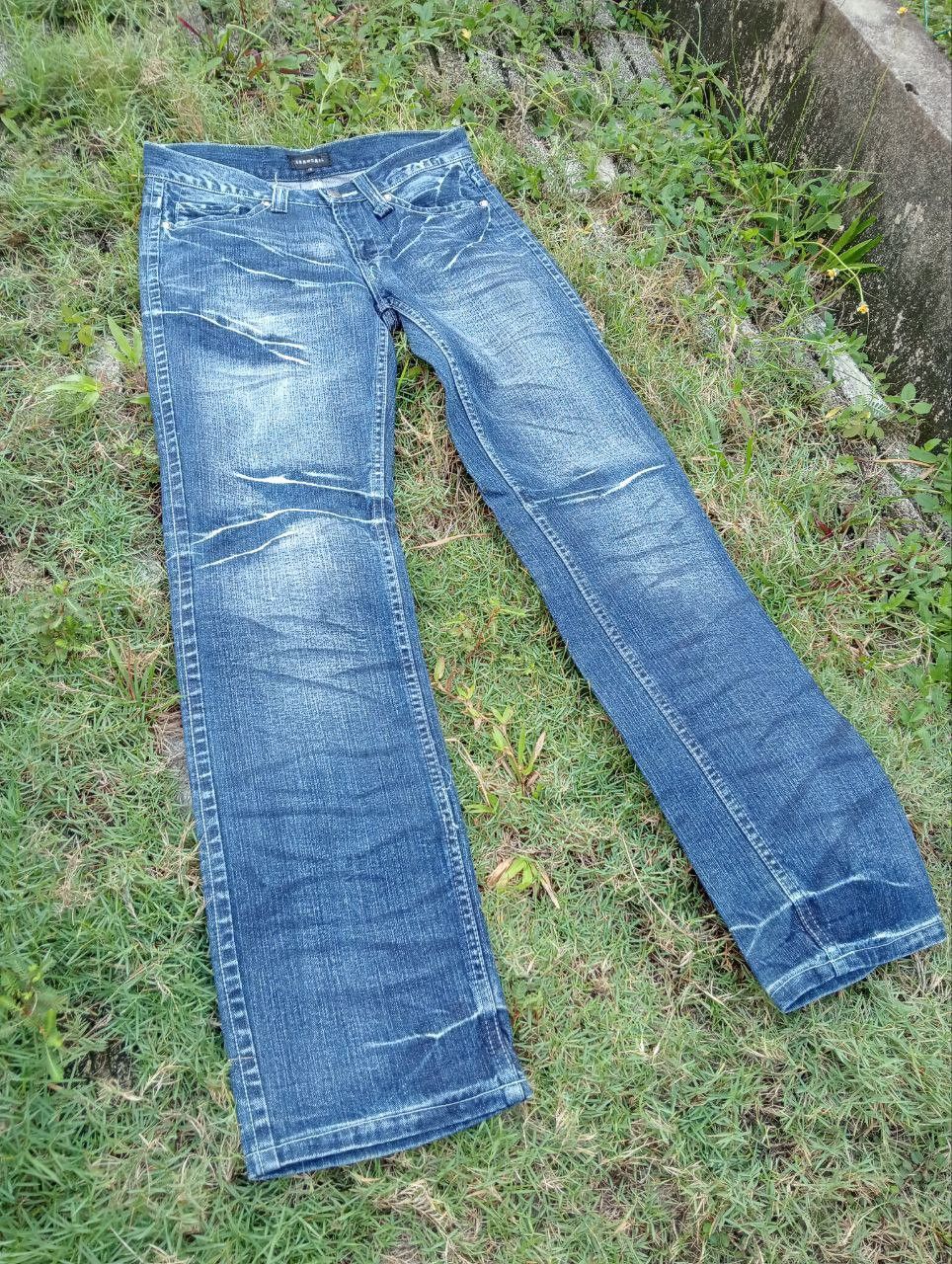 Japanese Brand JAPANESE ZEROSAIL DISTRESSED LOOK BLUE JEANS Size US 32 / EU 48 - 4 Thumbnail