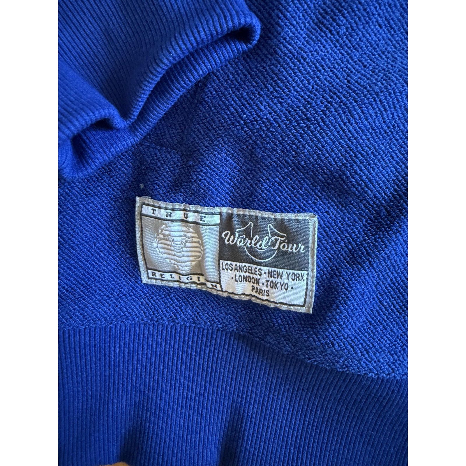 True Religion True Religion Hoodie Large Blue Reverse Terry Zip Up NWT Size US L / EU 52-54 / 3 - 8 Thumbnail
