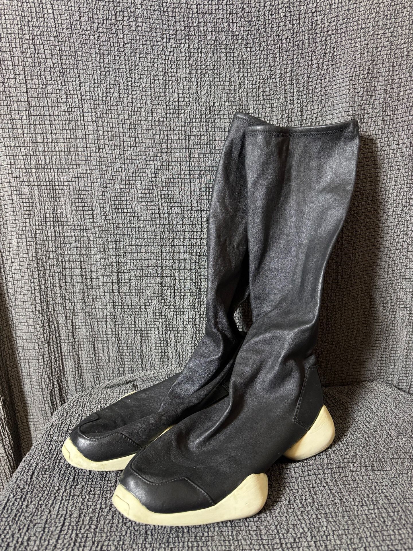 Rick Owens Rick Owens x Adidas High-Top Boots Size US 7 / EU 40 - 1 Thumbnail