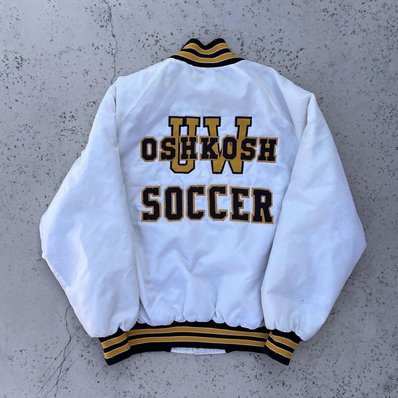 Vintage Vintage 80s Osh Kosh University of Wisconsin Varsity Jacket ...