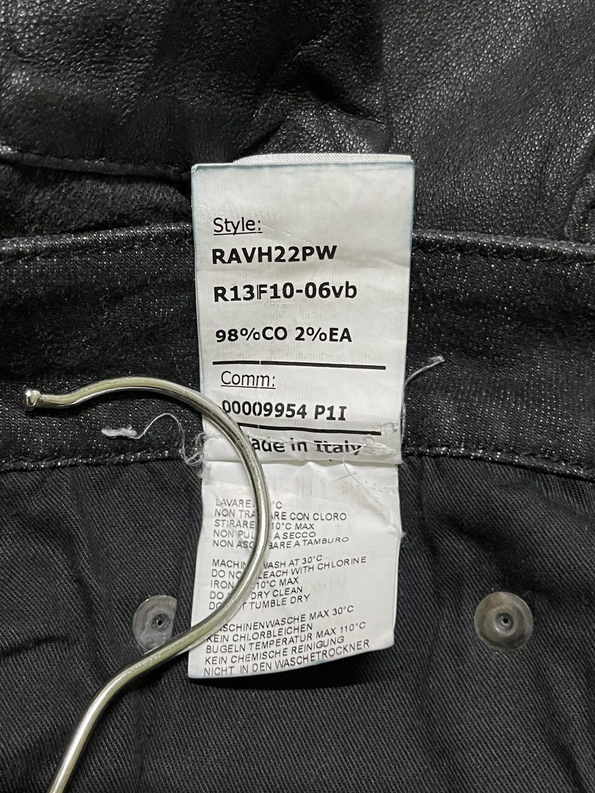 R13 R13 Black Chaps Jeans Size 30" / US 8 / IT 44 - 22 Thumbnail