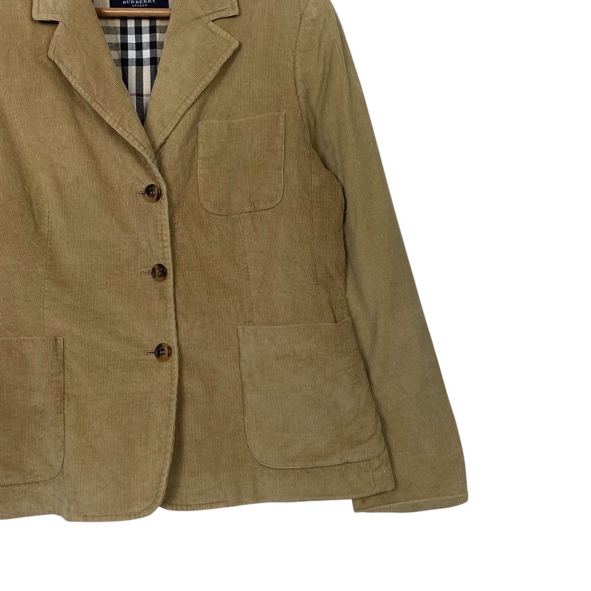Burberry Burberry London Corduroy Nova Check Women Jacket Size M / US 6-8 / IT 42-44 - 4 Thumbnail