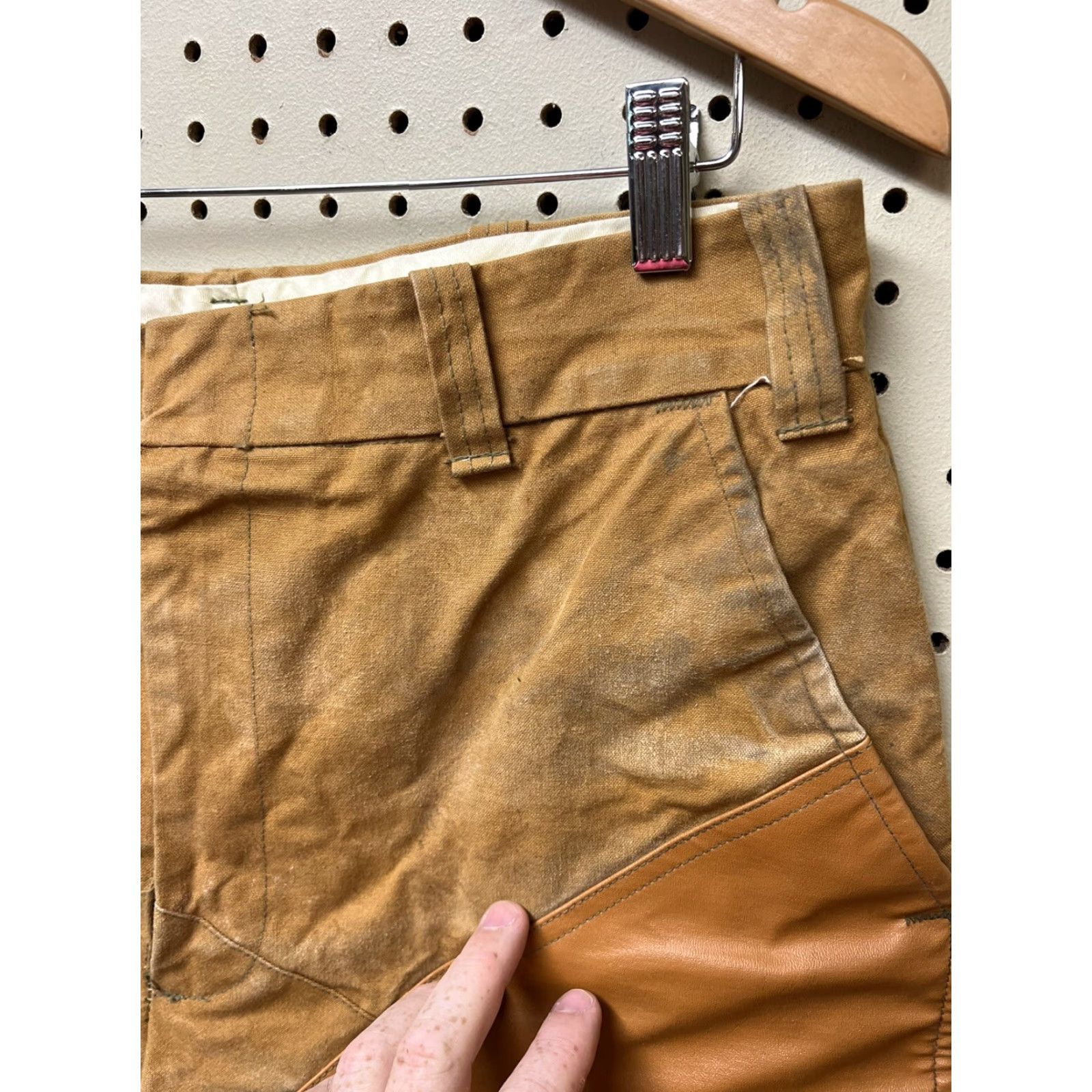 Doublet VINTAGE Duxbak Pants Workwear Mens Brown 32x31 Double Knee Rainproofed Cloth Carpenter Inseam 31 New? Size US 32 / EU 48 - 3 Thumbnail
