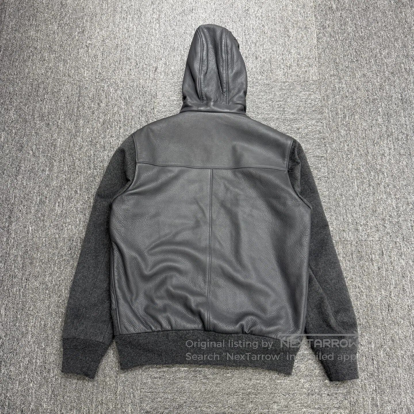 Loro Piana LORO PIANA Goat leather-spliced cashmere hooded jacket| Size US S / EU 44-46 / 1 - 2 Thumbnail