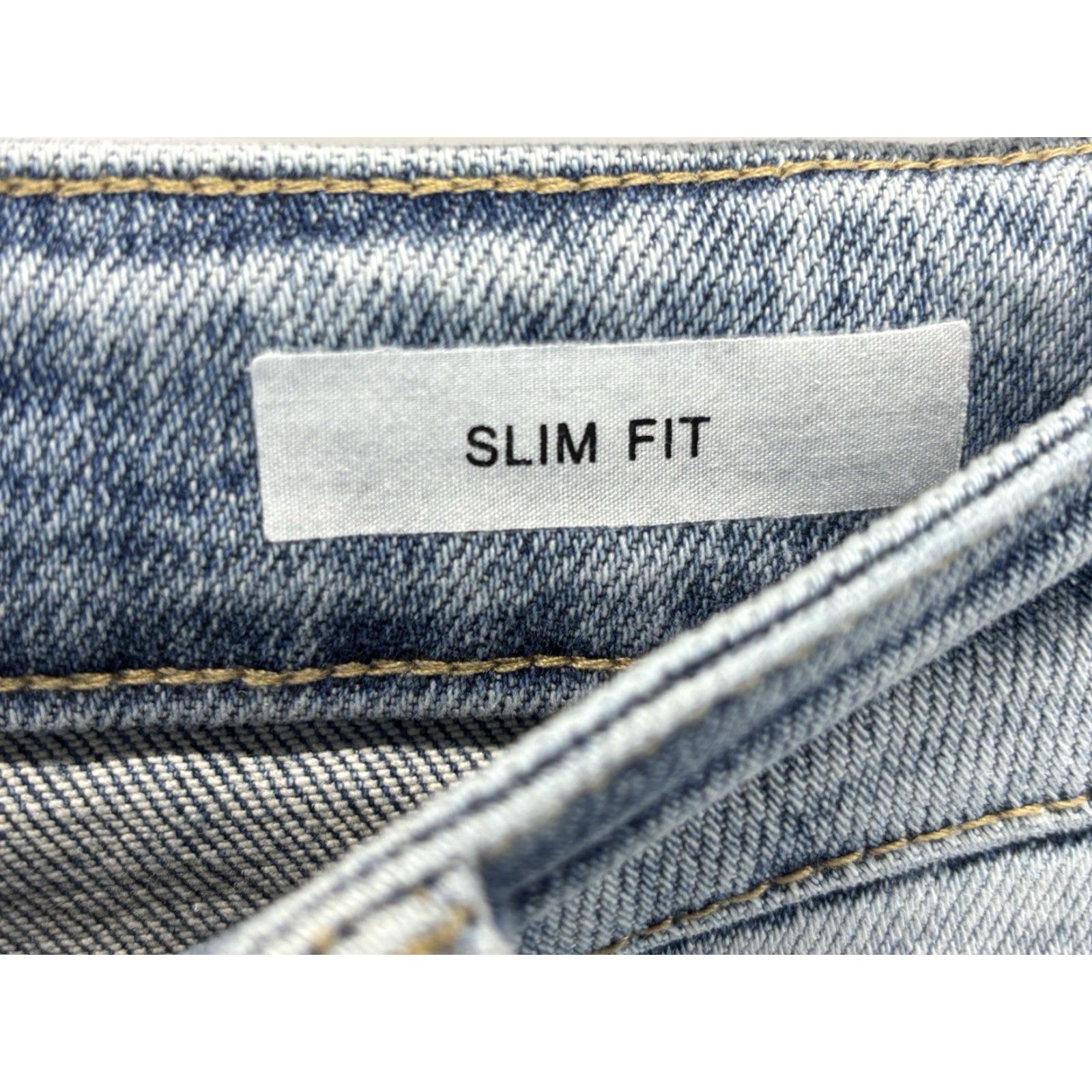 Denime Judy Blue Jeans Slim Fit 30 Women's Light Wash Blue Denim Skinny Stretch 5-Pocket City Preppy Vintage? No vintage. Size 30" / US 8 / IT 44 - 6 Thumbnail