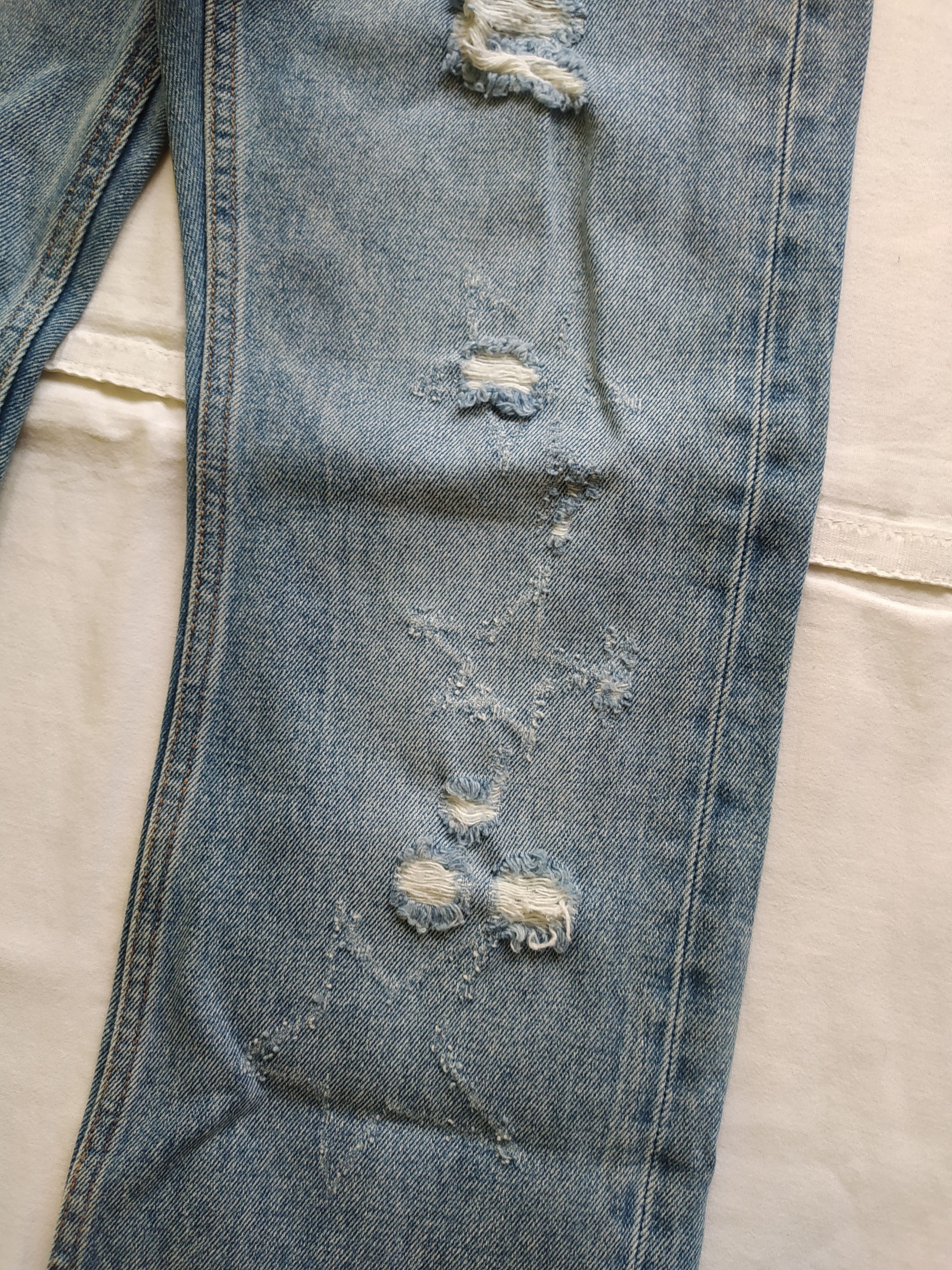 Jimmy Taverniti D-ID by Jimmy Taverniti distressed jeans Size 26" / US 2 / IT 38 - 13 Thumbnail