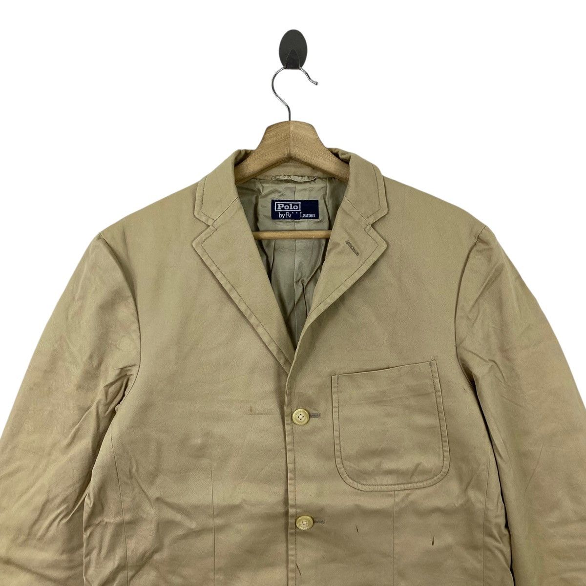 Polo Ralph Lauren Vintage POLO RALPH LAUREN Cream Blazer Coat Jacket Size US M / EU 48-50 / 2 - 2 Thumbnail