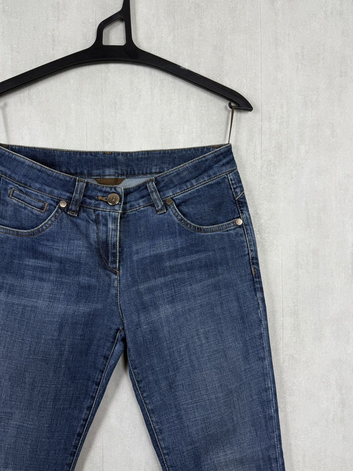 Brunello Cucinelli Brunello Cucinelli Women’s Skinny Fit Blue Denim Jeans Pants Size 26" / US 2 / IT 38 - 4 Thumbnail