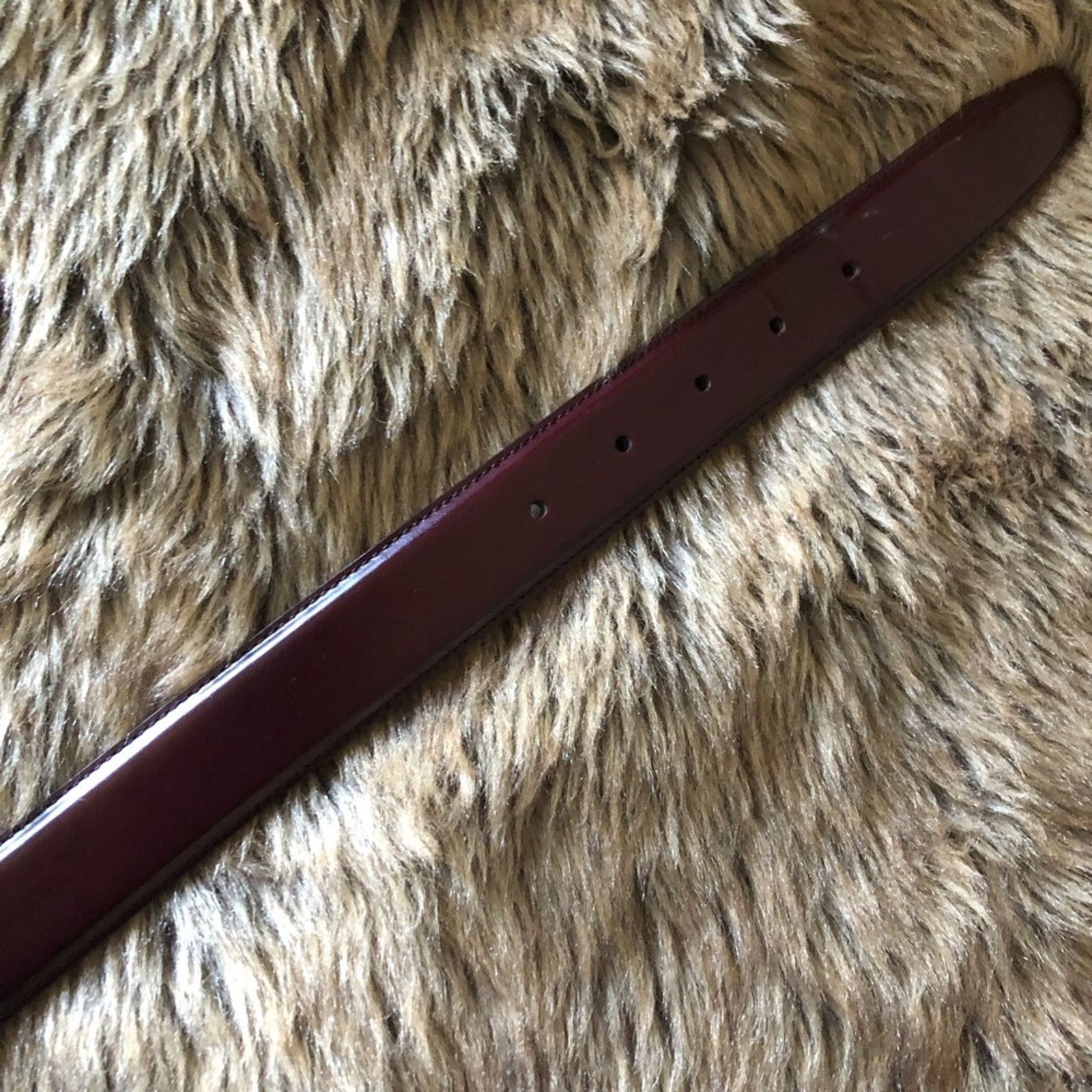 Coach Coach reddish brown polished cowhide leather belt 42x105 cm Size 42 - 5 Thumbnail