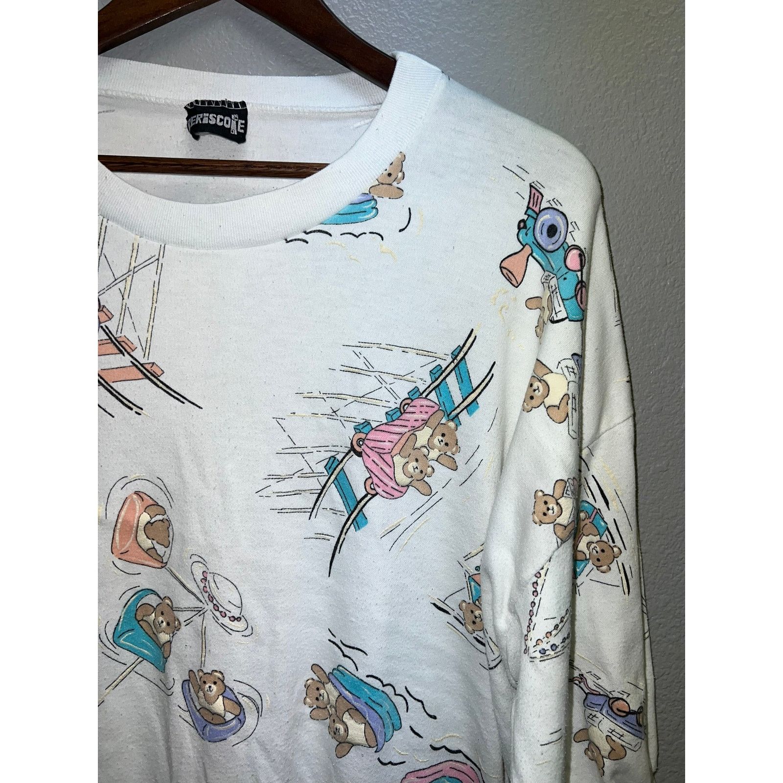 Vintage Vintage Teddy Bear Sweatshirt Periscope Crewneck XL 90s Size US XL / EU 56 / 4 - 2 Thumbnail