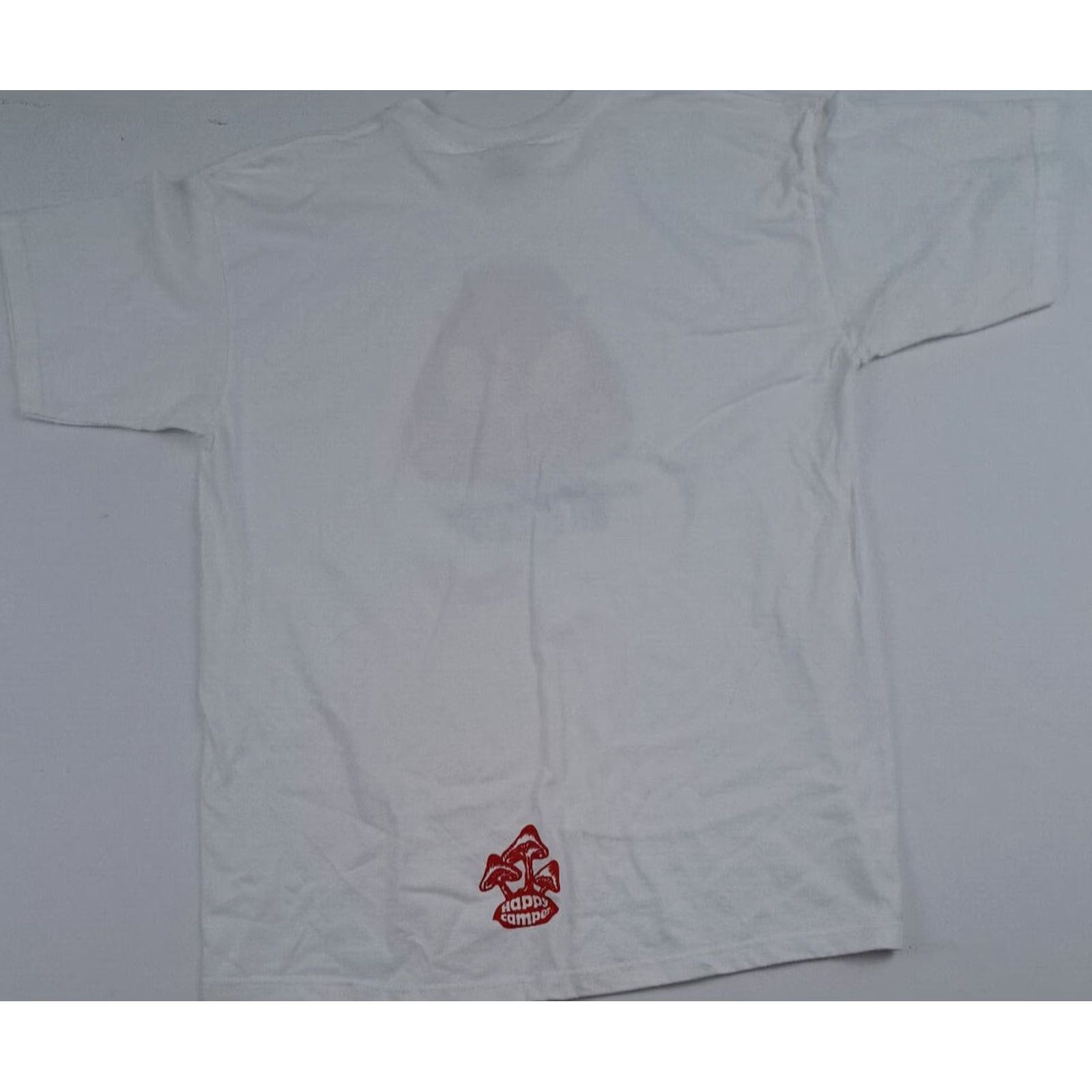 Vintage VINTAGE Happy Camper 1976 Trans Am T-Shirt L White USA Unisex Adults Short Sleeve Made in USA Mens Women Girls Boys Size US L / EU 52-54 / 3 - 4 Thumbnail