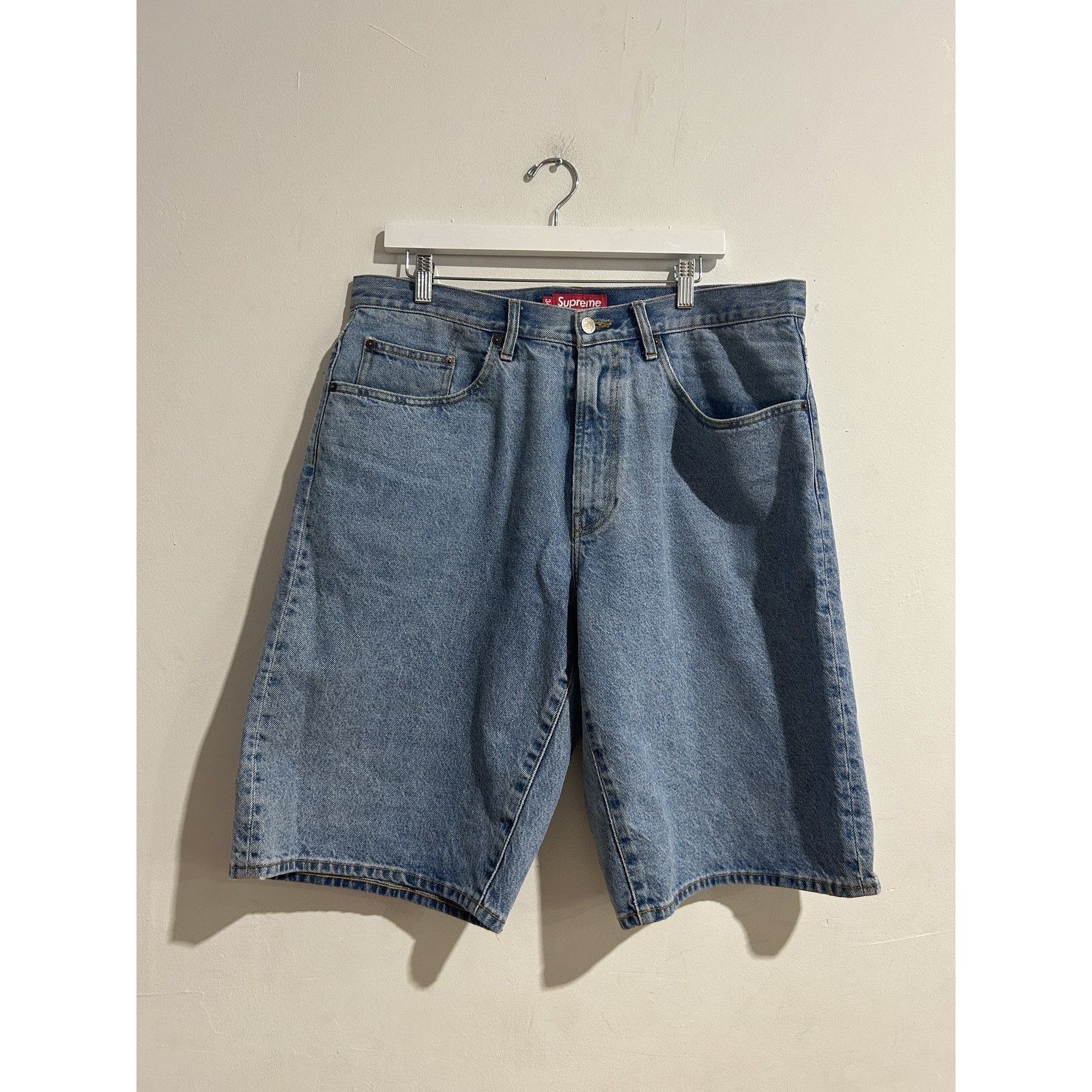 SUPREME BAGGY WASHED DENIM INDIGO SIZE 34 PREOWNED