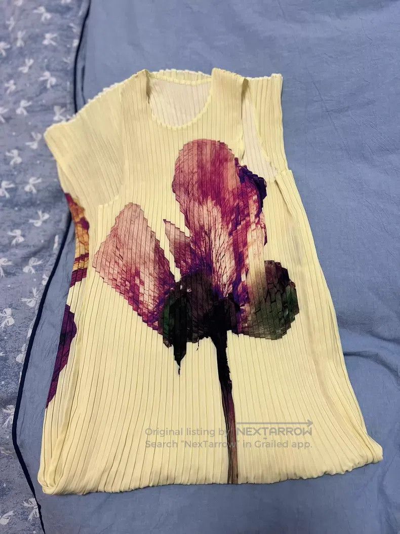 Issey Miyake Issey Miyake Yellow Dress Size S / US 4 / IT 40 - 2 Thumbnail
