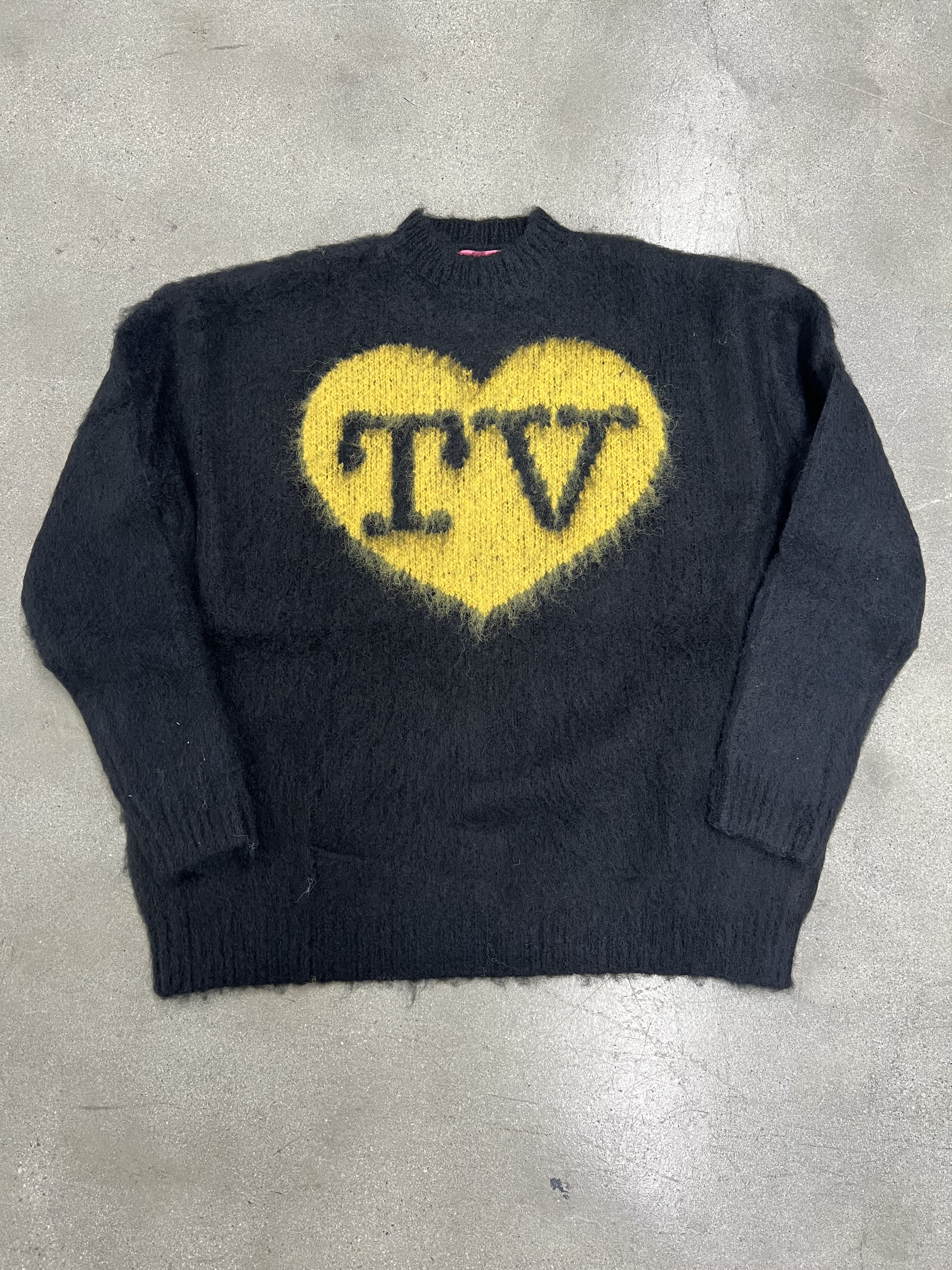 Copes Hivemind 'I Heart TV' Mohair Sweater Size US L / EU 52-54 / 3 - 1 Thumbnail