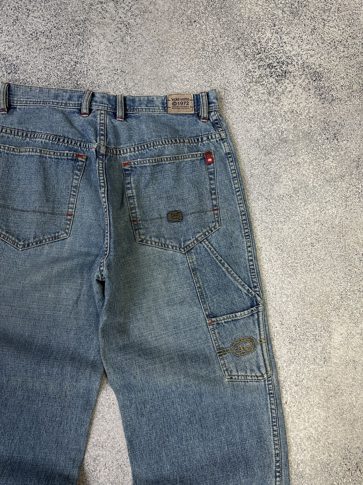 Ecko Unltd. × Vintage Vintage ECKo Unltd Rap Baggy Y2K Jeans Size US 30 / EU 46 - 4 Thumbnail
