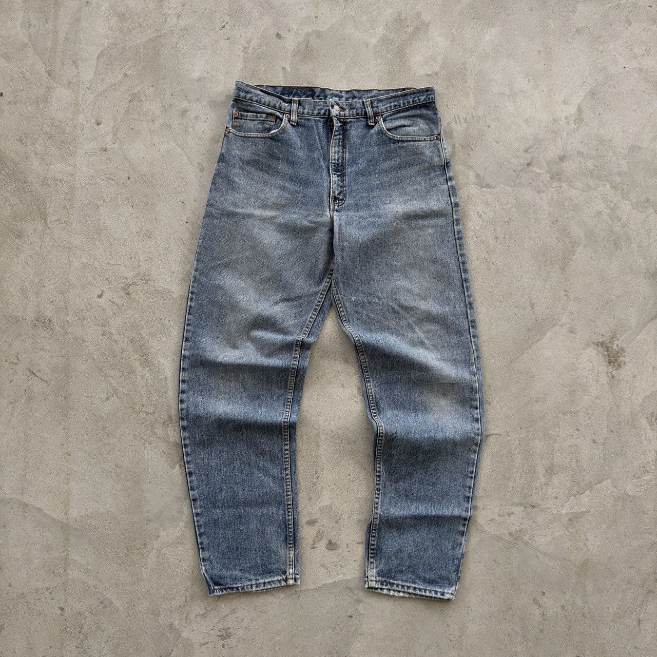 Levi's Vintage 90s Levi's 550 Baggy Washed Blue Jeans Size US 36 / EU 52 - 2 Thumbnail